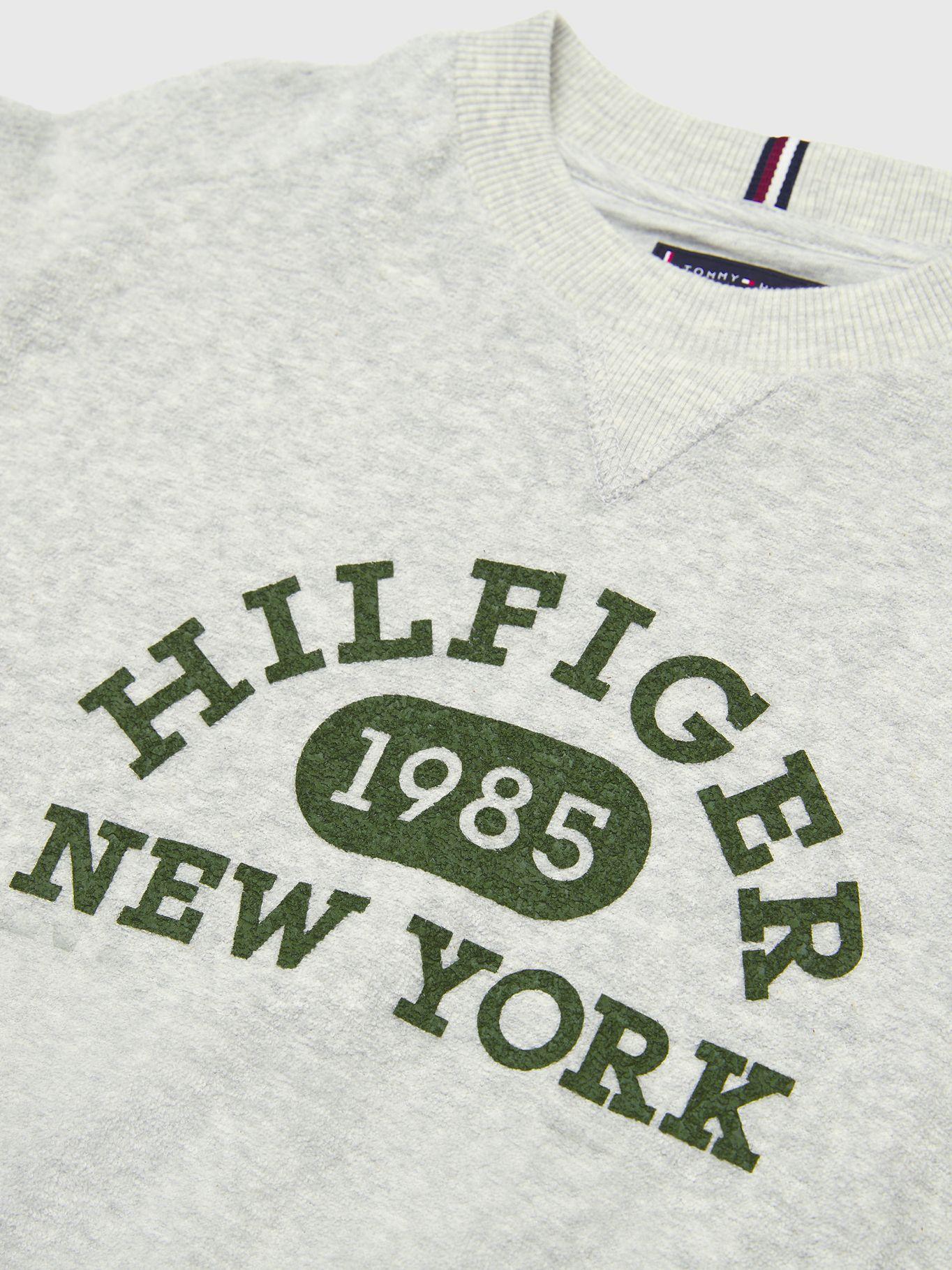 Polerón Con Logo Universitario Gris Tommy Hilfiger-2