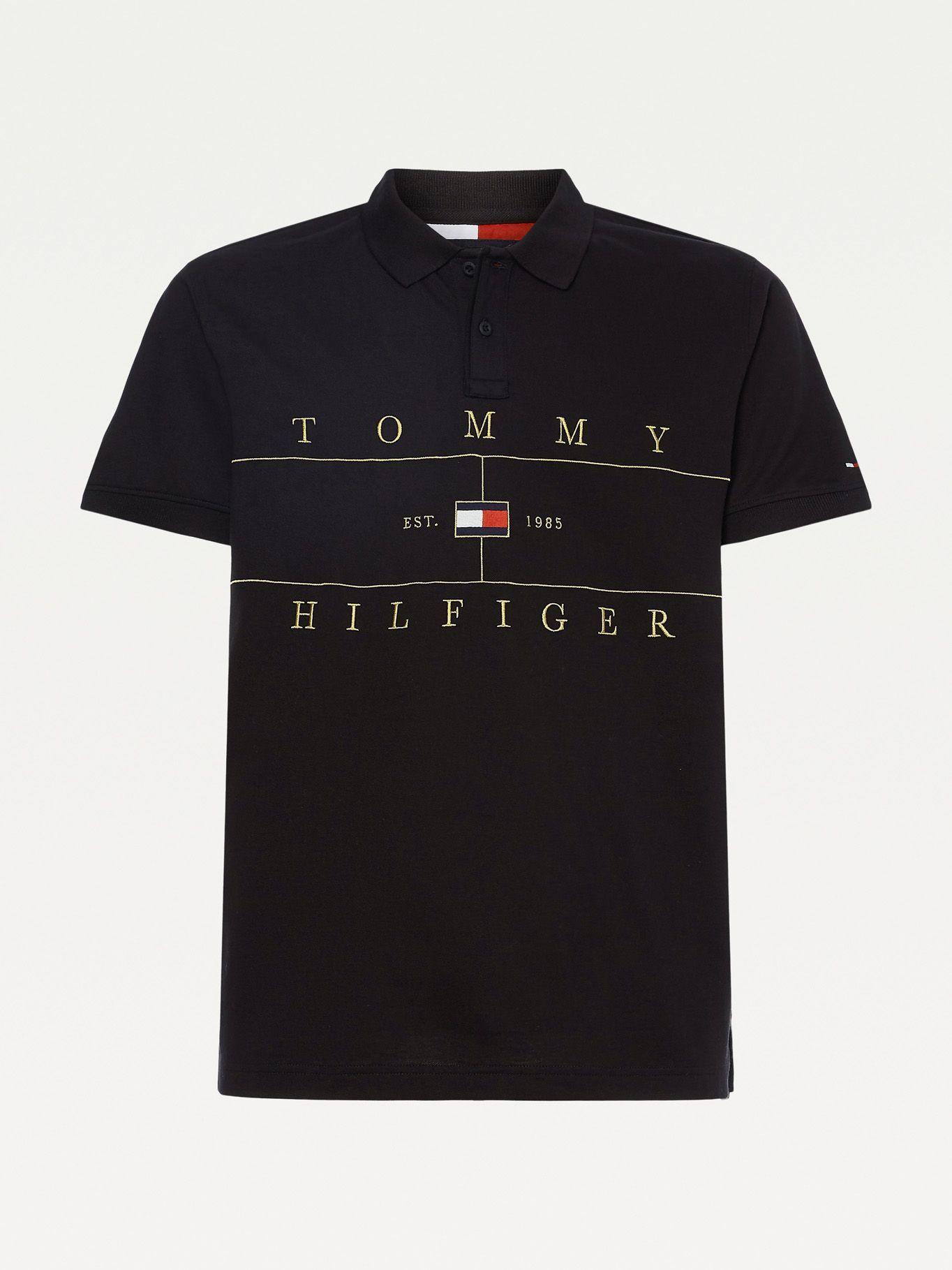 Polo Regular Icon Seasonal Negro Tommy Hilfiger-3
