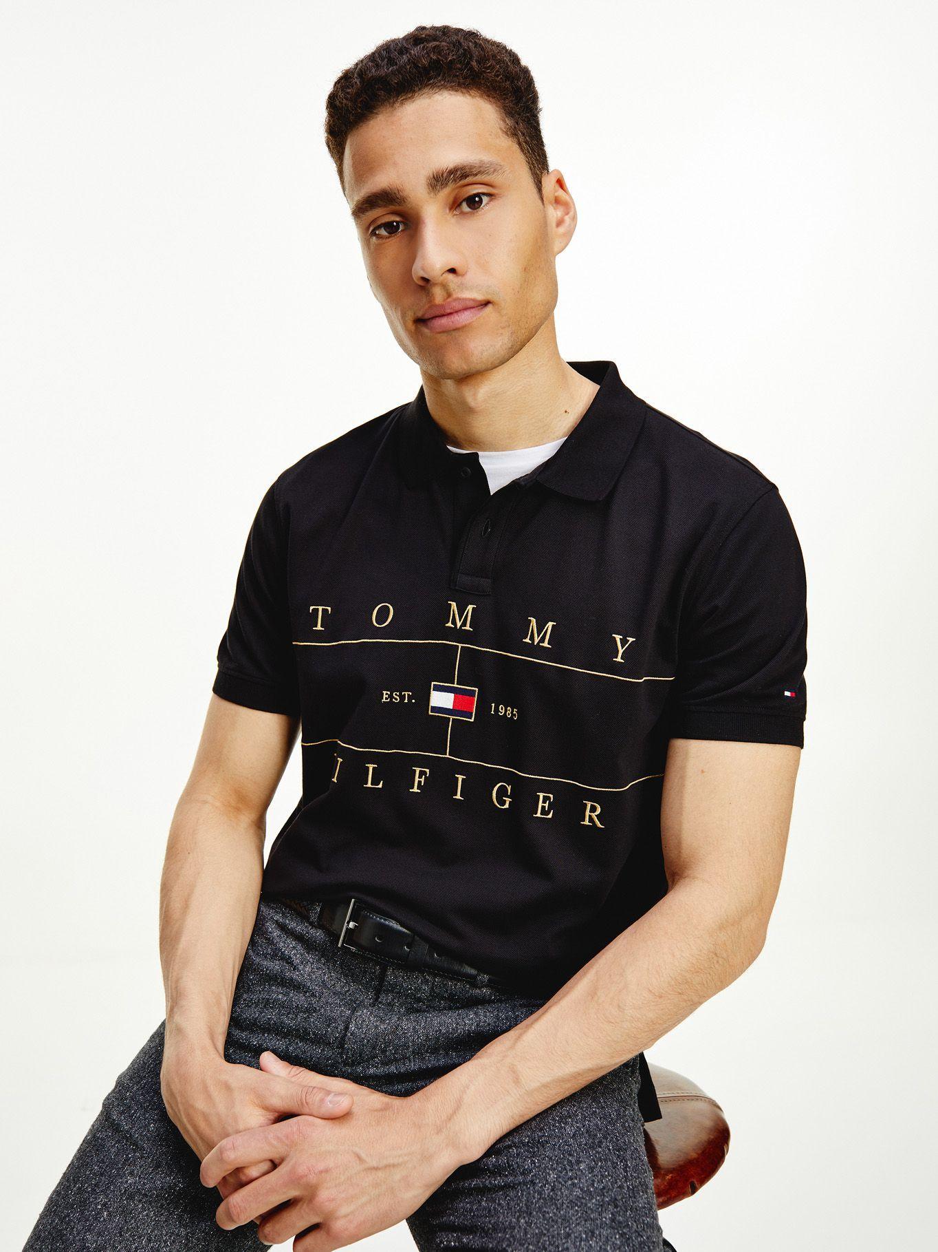 Polo Regular Icon Seasonal Negro Tommy Hilfiger-0