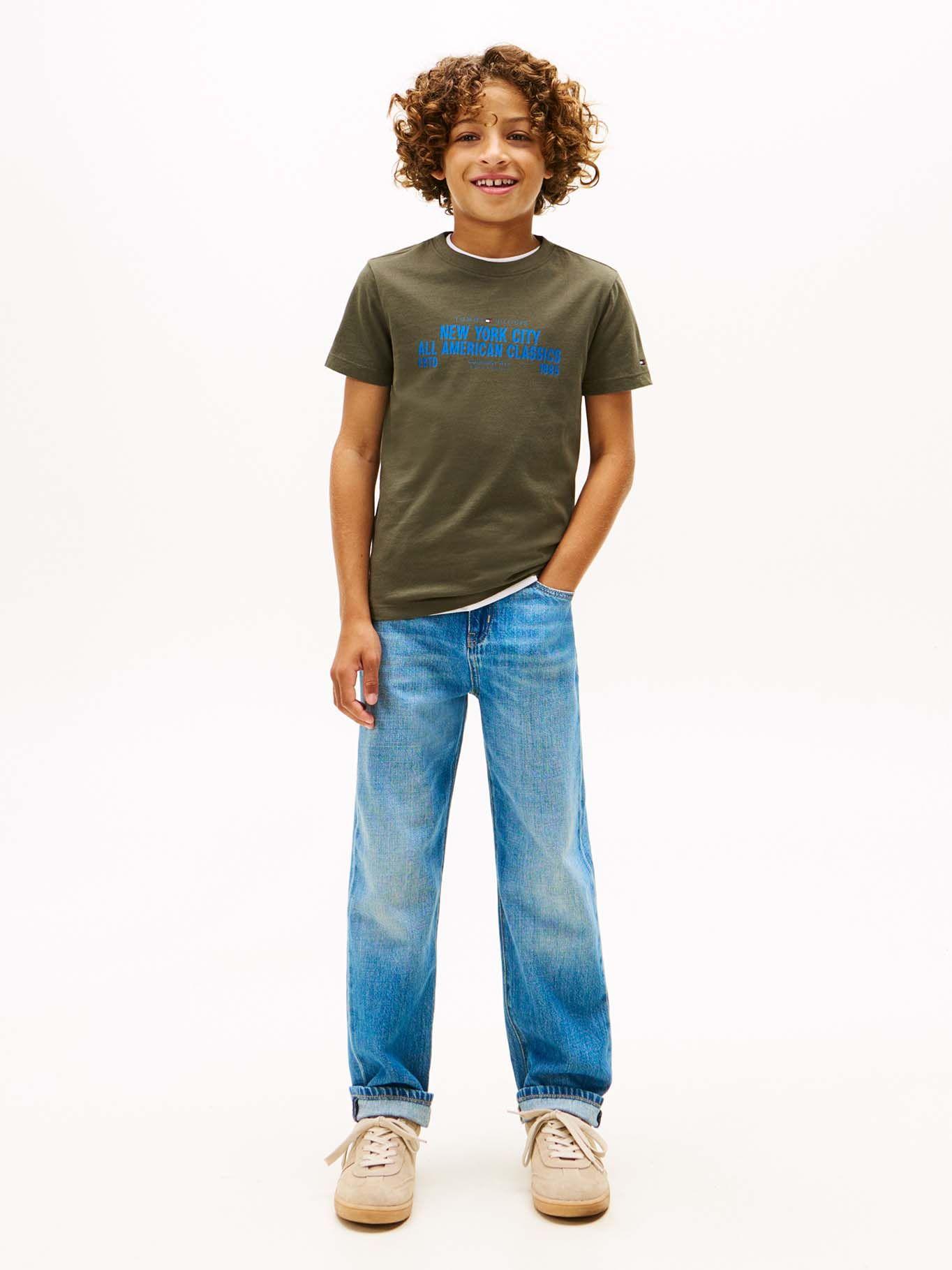 Polera Con Logo Gráfico Nyc Verde Tommy Hilfiger-1