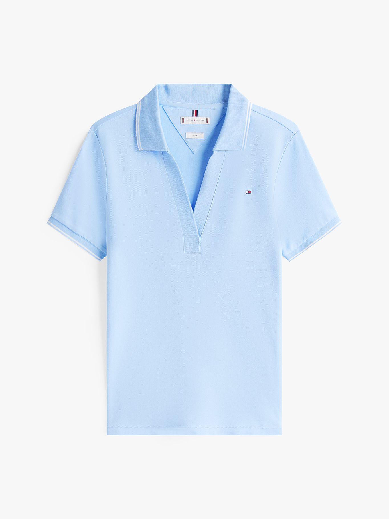 Polo Colección 1985 Slim Fit Celeste C1Z Tommy Hilfiger-4