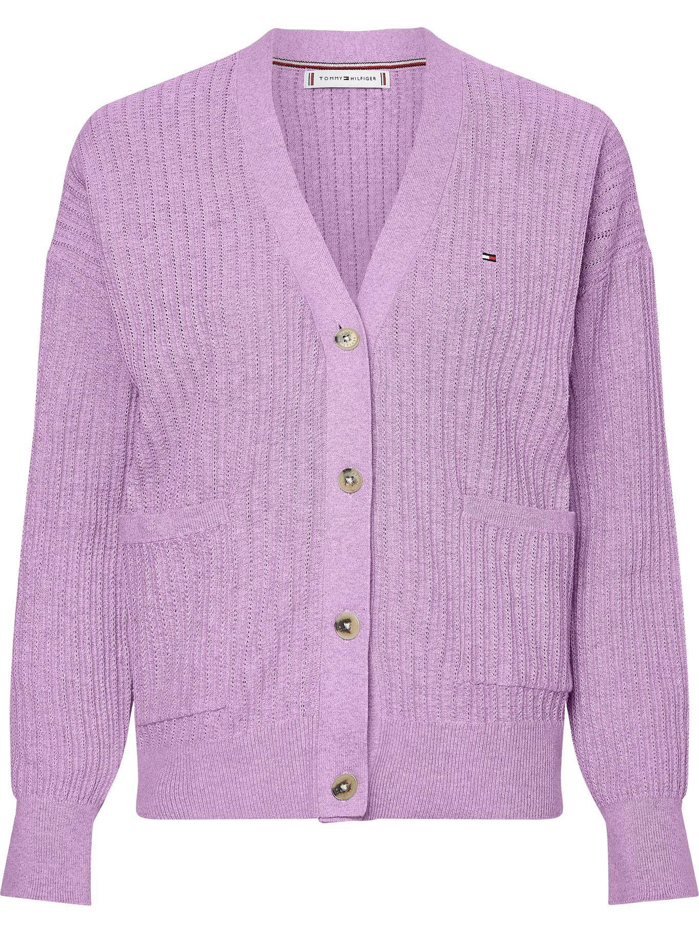 Cárdigan Relaxed Lila Tommy Hilfiger MY2-0