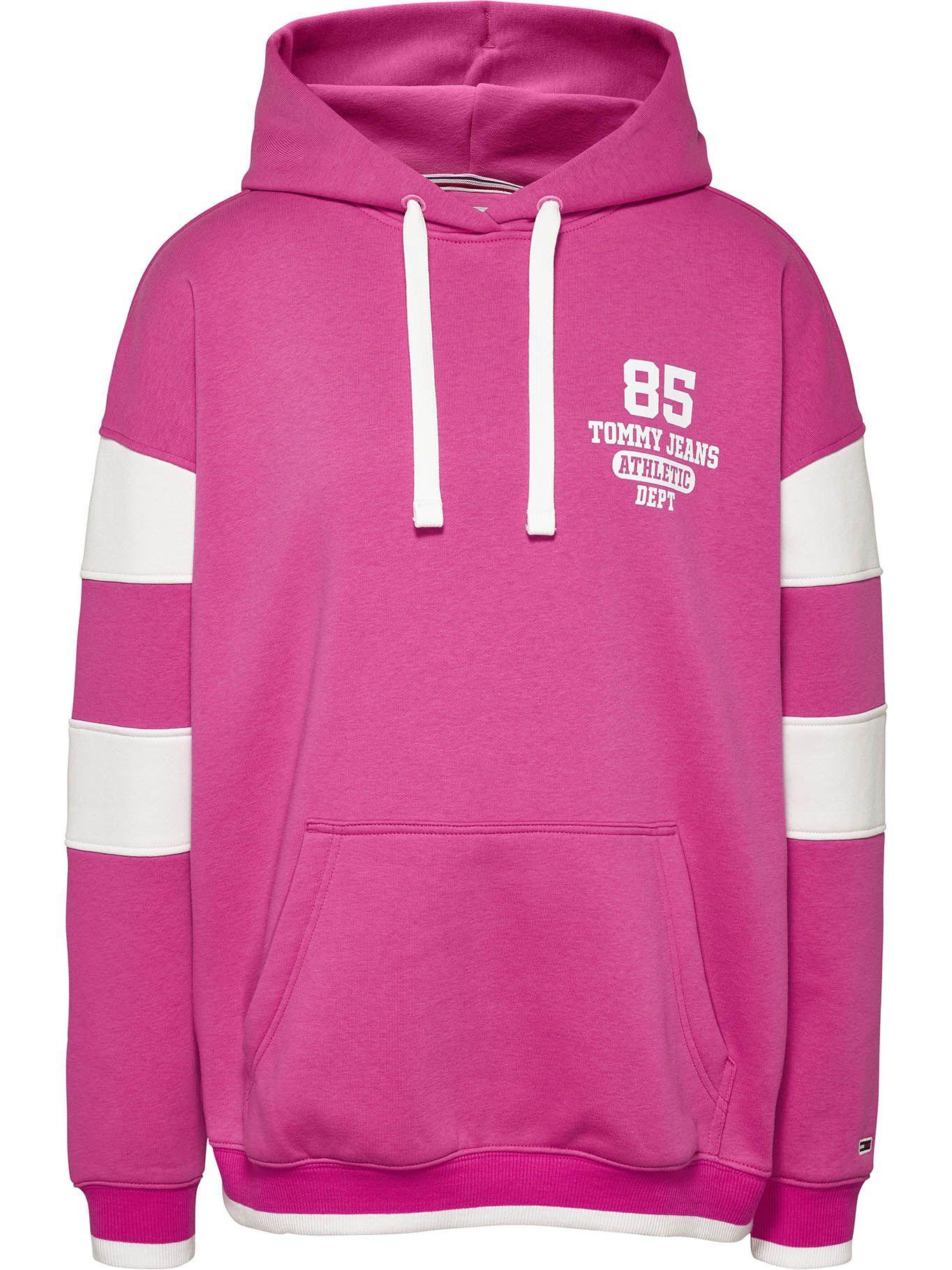 Polerón Hoodie Oversize College Fucsia Tommy Hilfiger-0