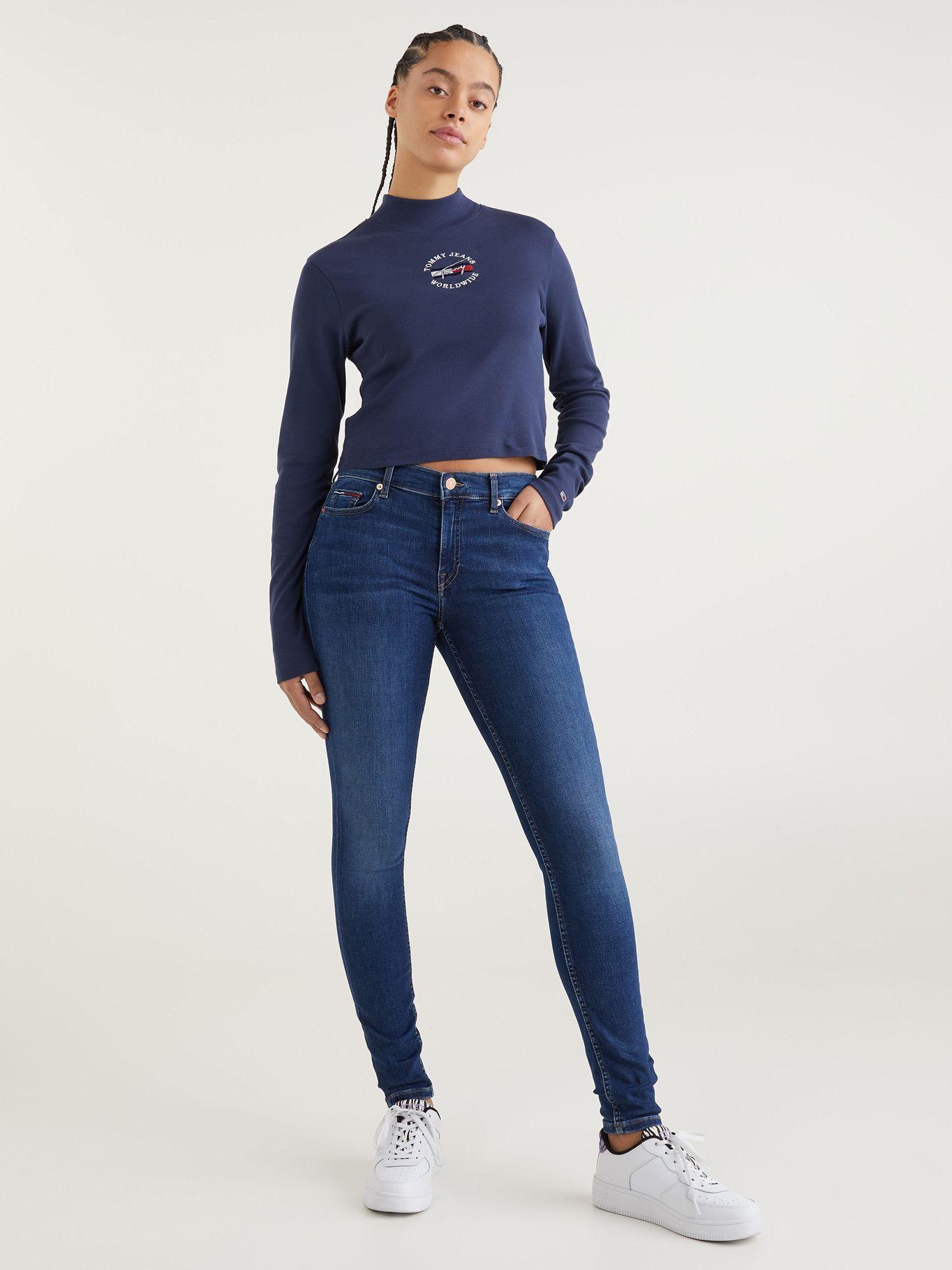 Polera Cropped Azul Tommy Jeans F2-3