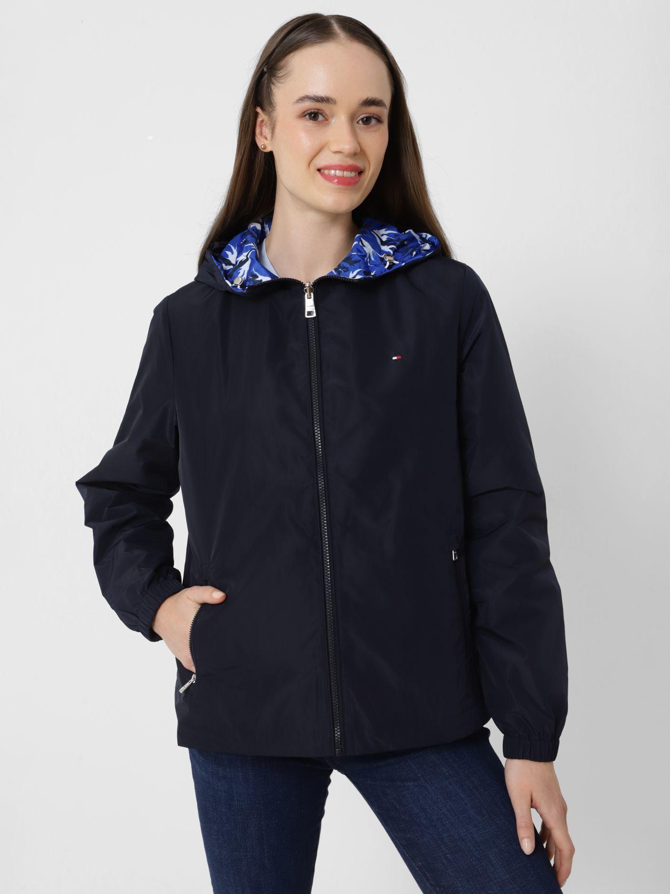 Cortavientos Reversible Con Gorro Azul Tommy Hilfiger-0