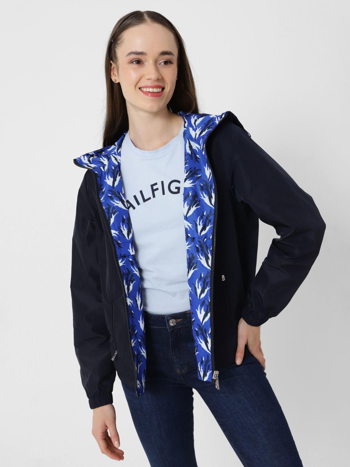 Cortavientos Reversible Con Gorro Azul Tommy Hilfiger-2