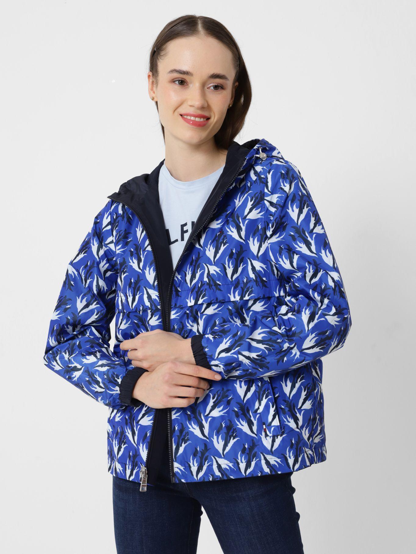 Cortavientos Reversible Con Gorro Azul Tommy Hilfiger-3