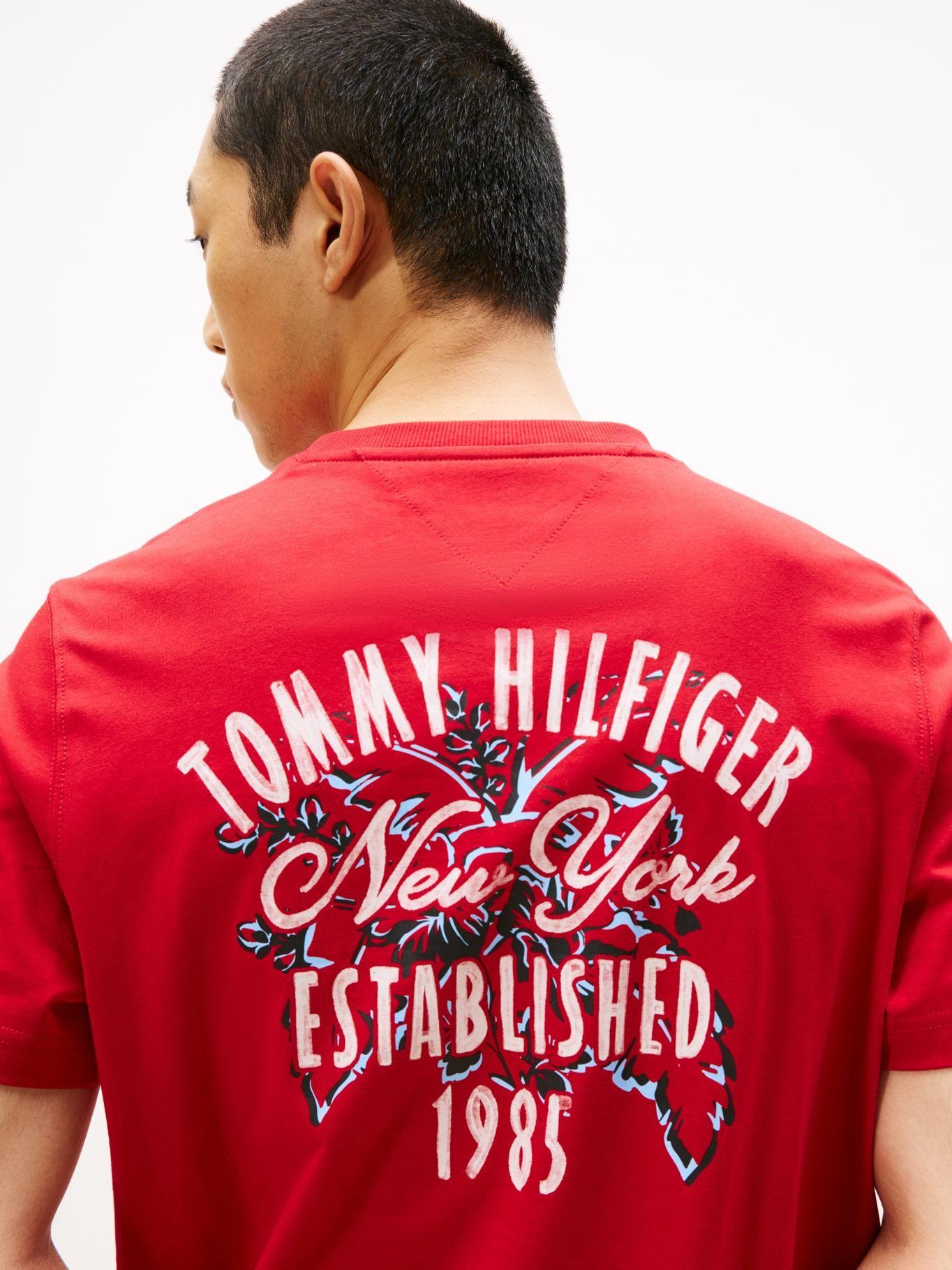 Polera Con Logo Gráfico Regular Fit Rojo Tommy Hilfiger-3