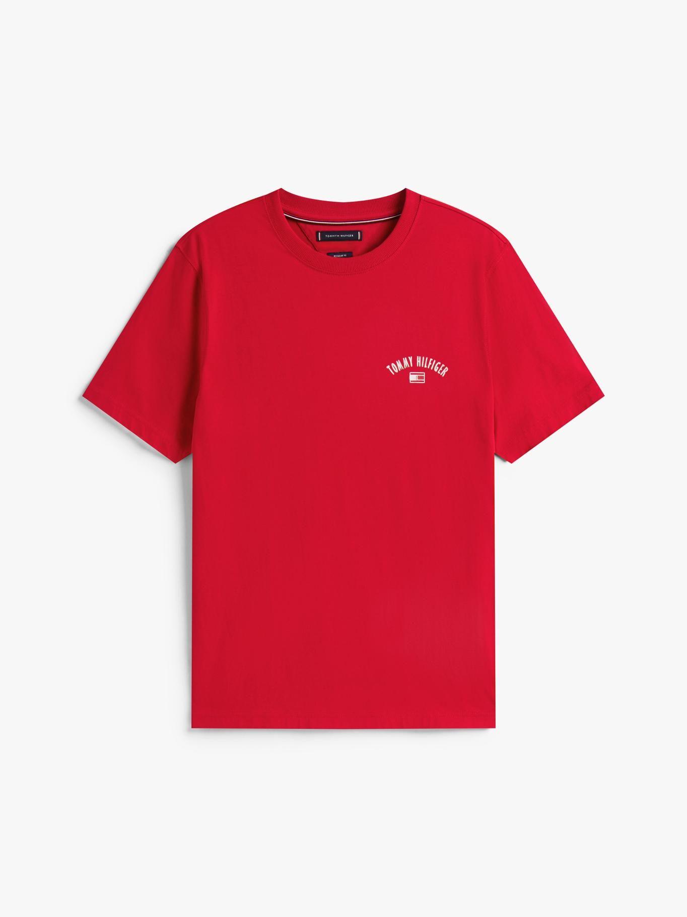 Polera Con Logo Gráfico Regular Fit Rojo Tommy Hilfiger-5