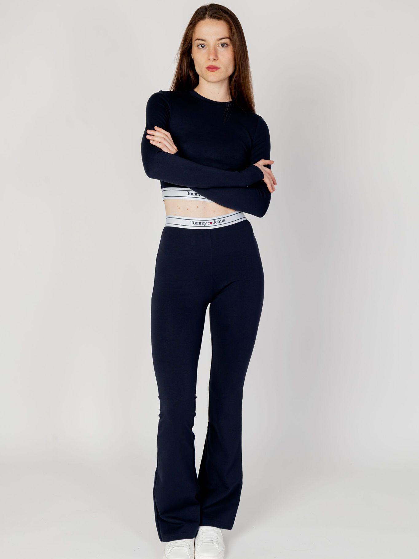 Leggings Acampanados Con Logo Azul Tommy Jeans-1