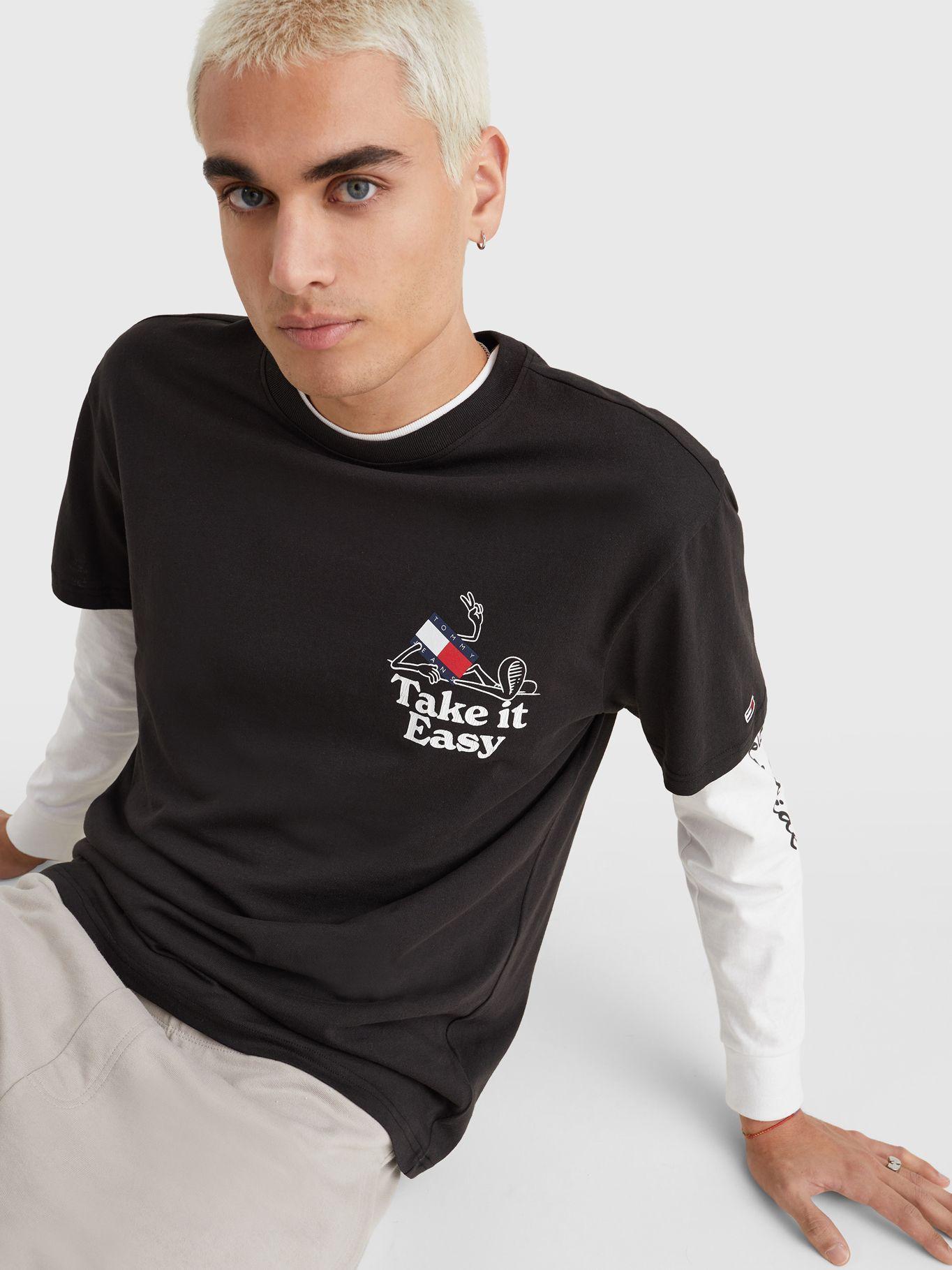 Polera Philosotee Back Logo Negro Tommy Hilfiger-2