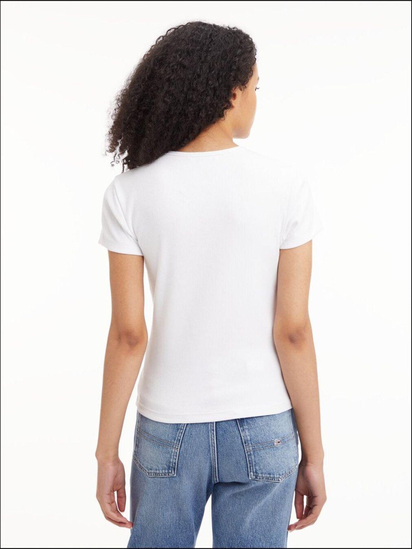 Polera Essential Acanalada Blanco Tommy Jeans-1