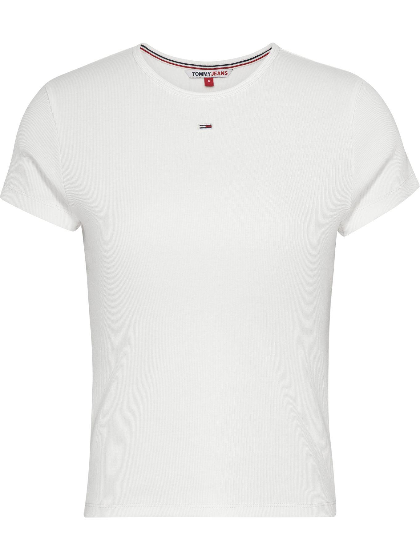 Polera Essential Acanalada Blanco Tommy Jeans-3