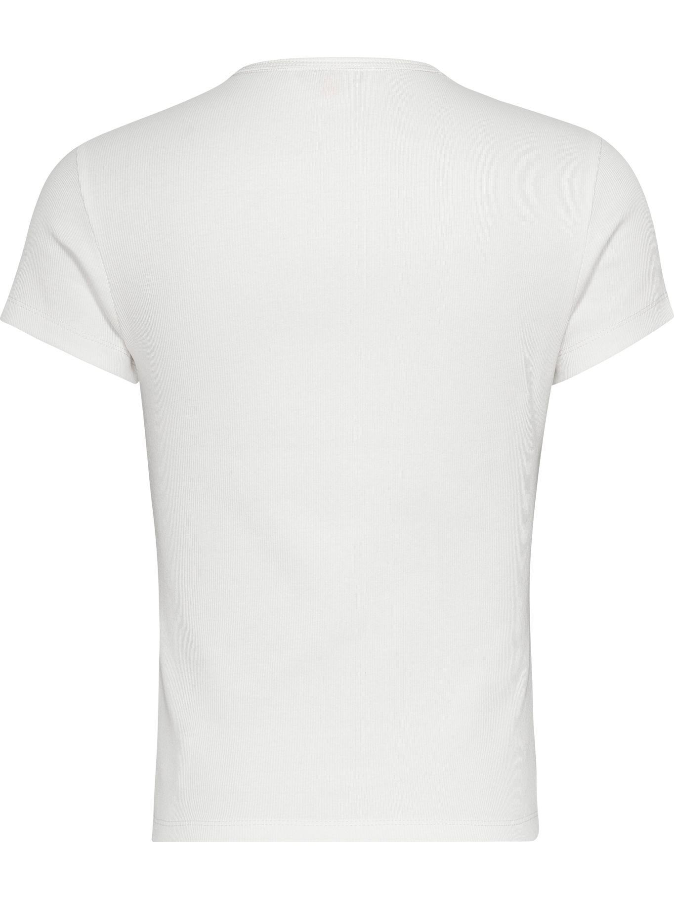 Polera Essential Acanalada Blanco Tommy Jeans-4