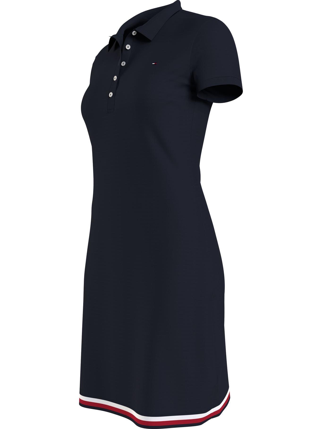 Vestido Con Logo Bordado Azul Tommy Hilfiger JN2-2