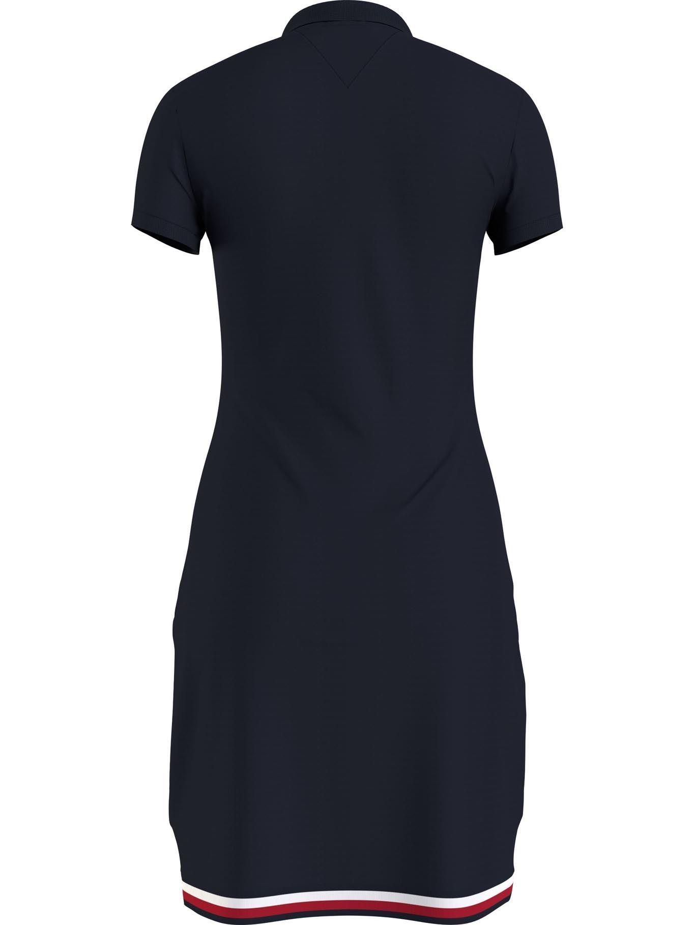 Vestido Con Logo Bordado Azul Tommy Hilfiger JN2-1