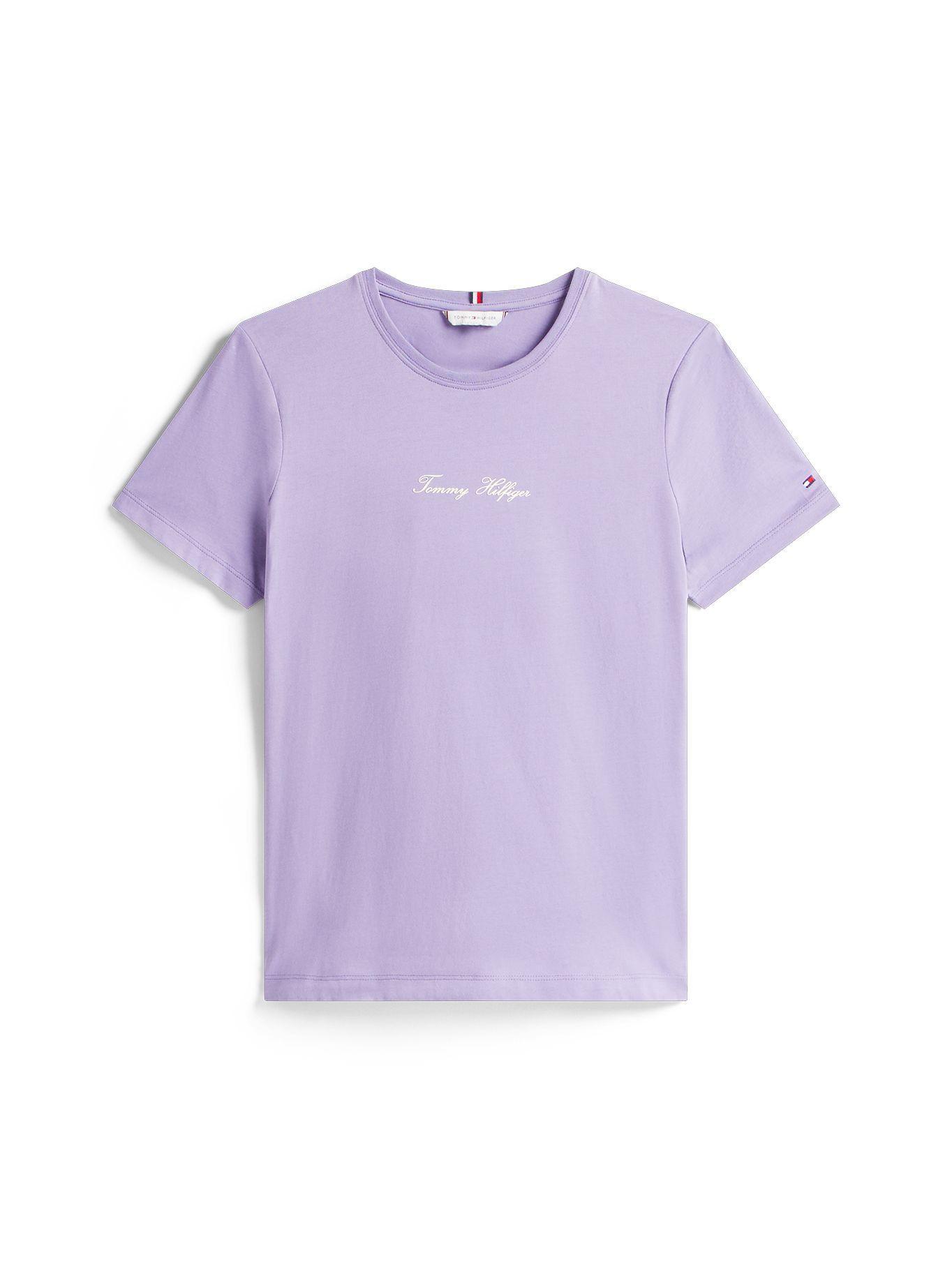 Polera Con Logo Texturizado Lila Tommy Hilfiger-4