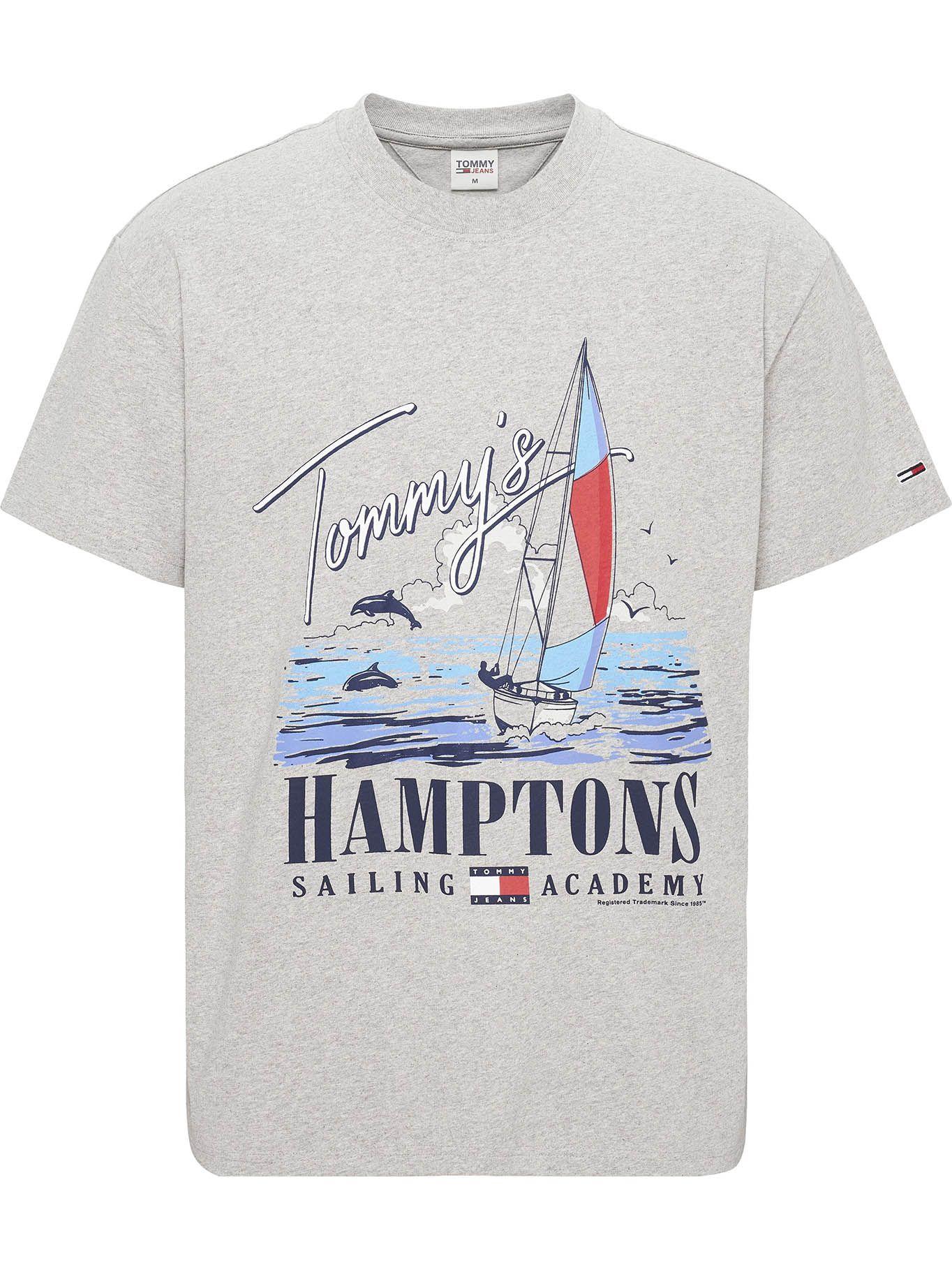 Polera Sailing Vintage Logo Gris Tommy Jeans-0