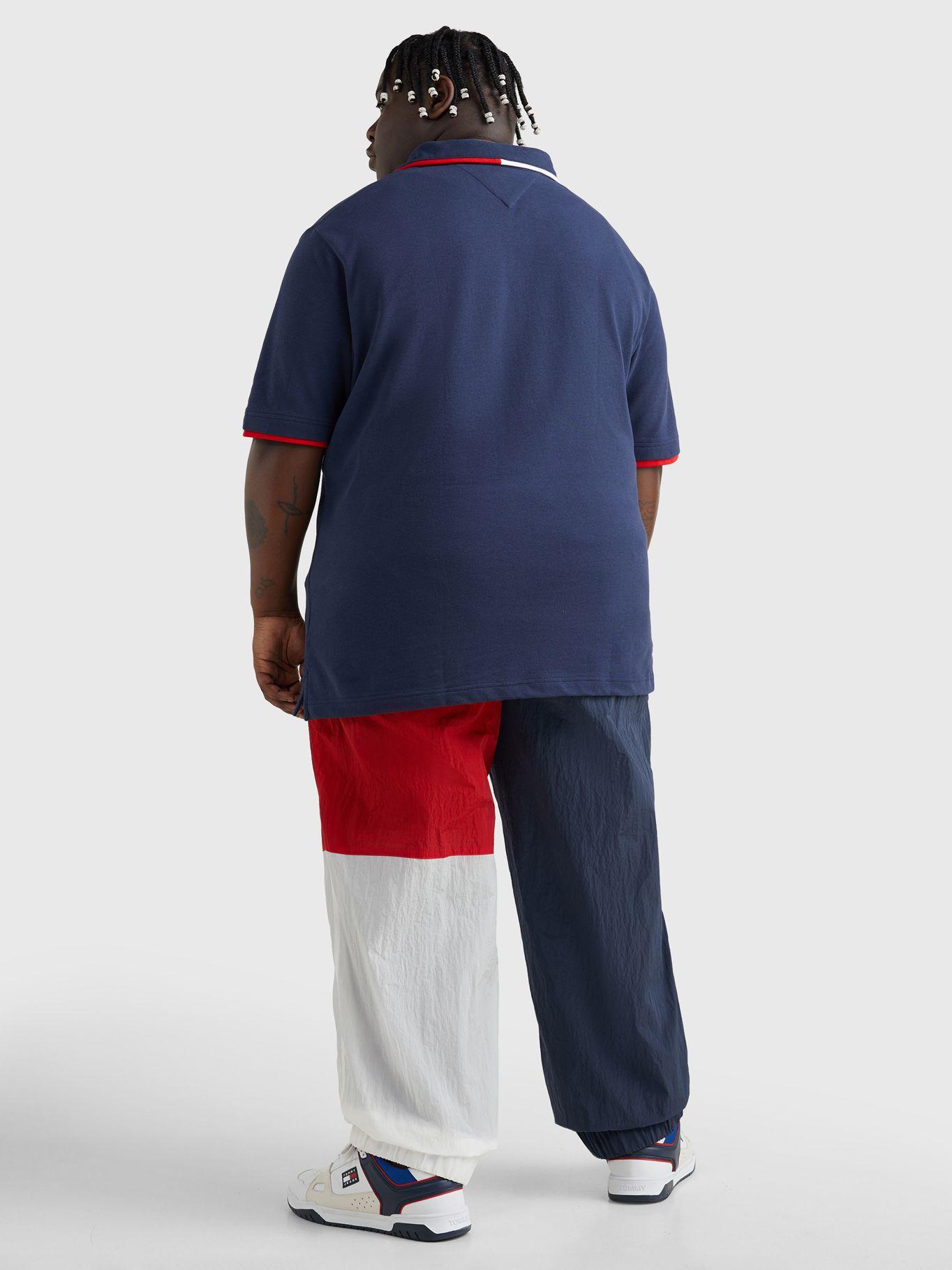 Polo Plus Flag Logo Regular Fit Azul Tommy Jeans-2