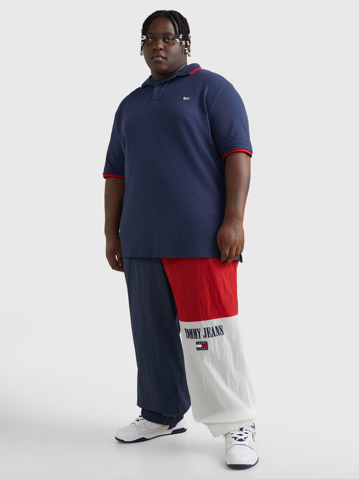 Polo Plus Flag Logo Regular Fit Azul Tommy Jeans-1