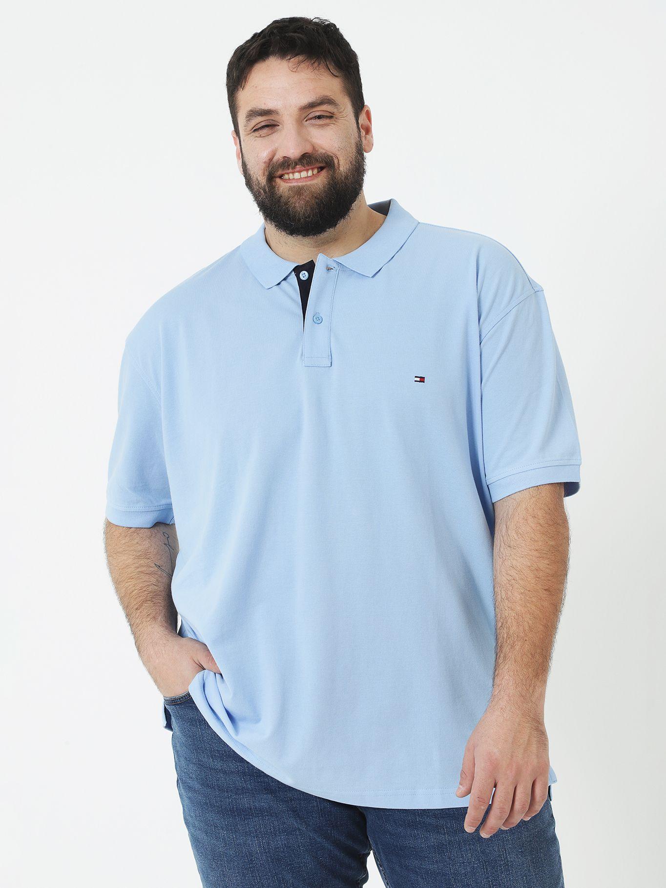 Polo Plus Solid Stripe Celeste Tommy Hilfiger-0