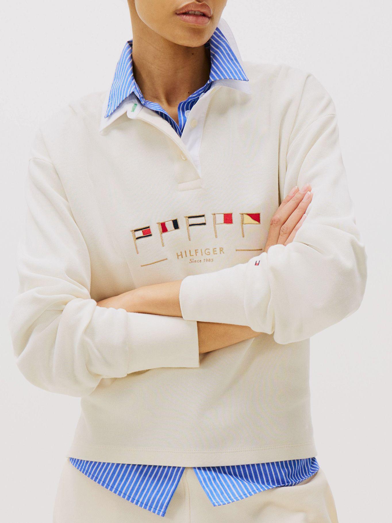 Polo Sail Flags Relaxed Fit Blanco Tommy Hilfiger-3