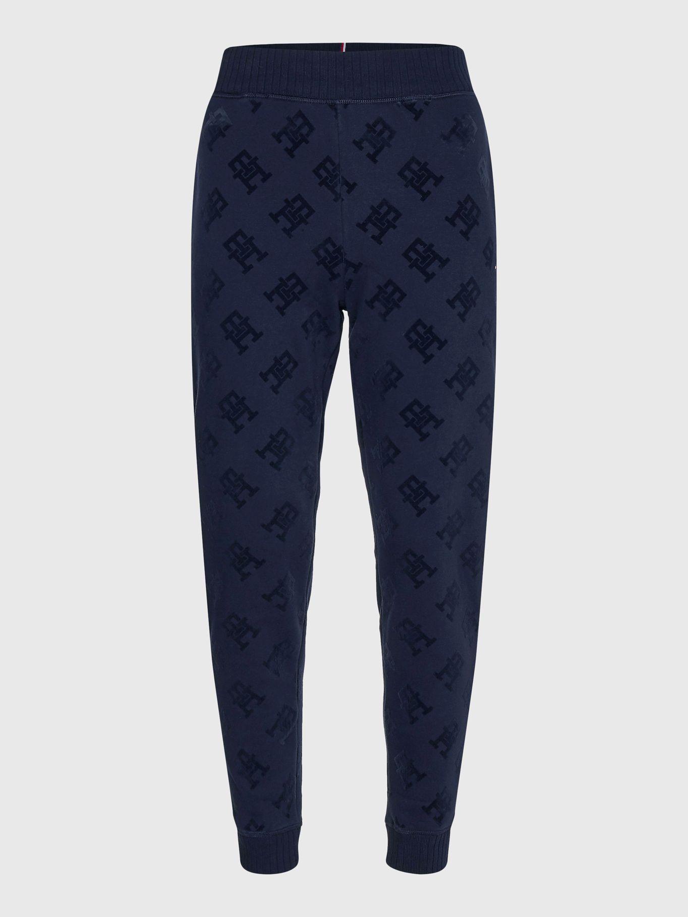 Joggers Monogram Print Azul Tommy Hilfiger-5