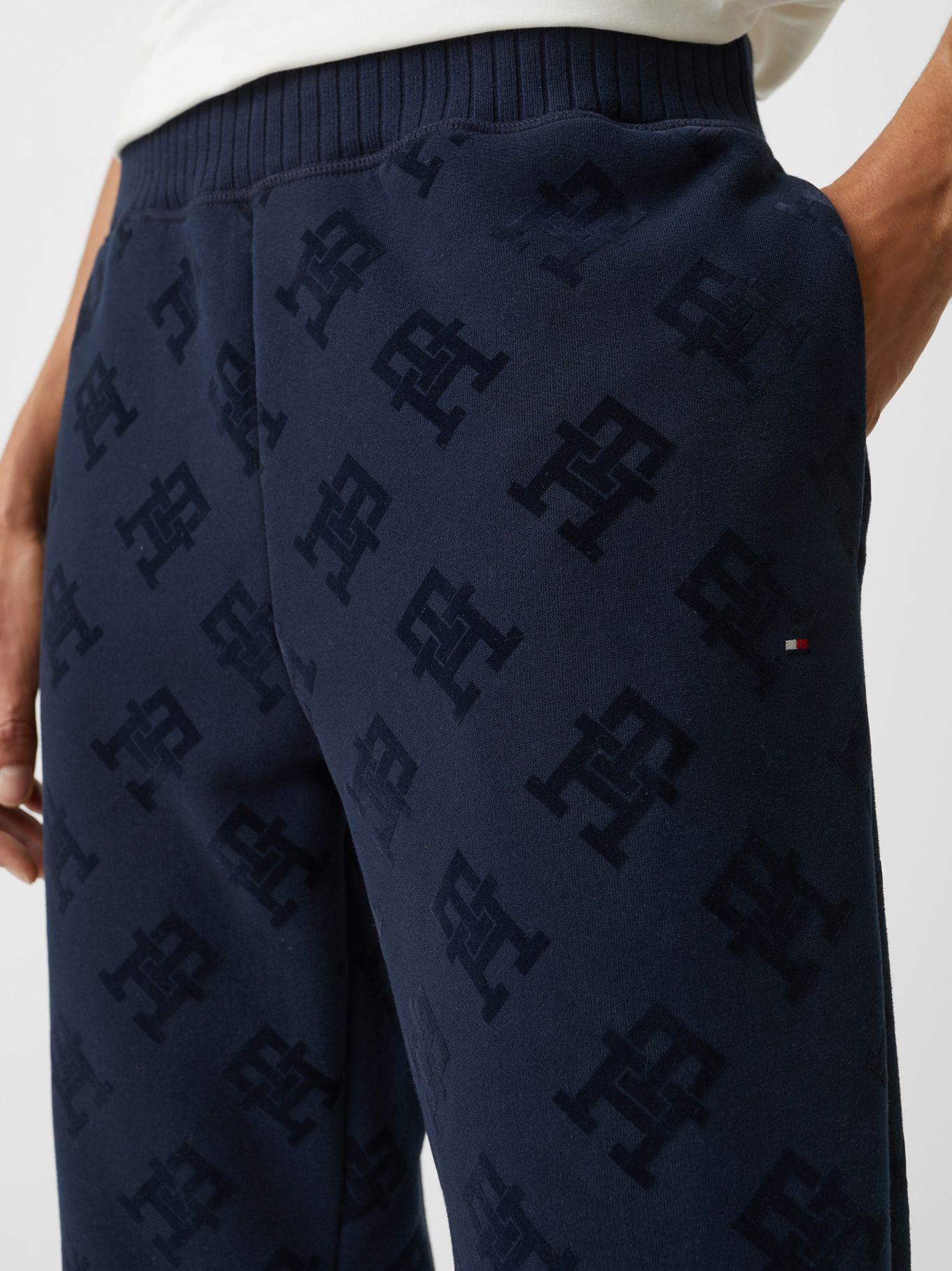 Joggers Monogram Print Azul Tommy Hilfiger-3