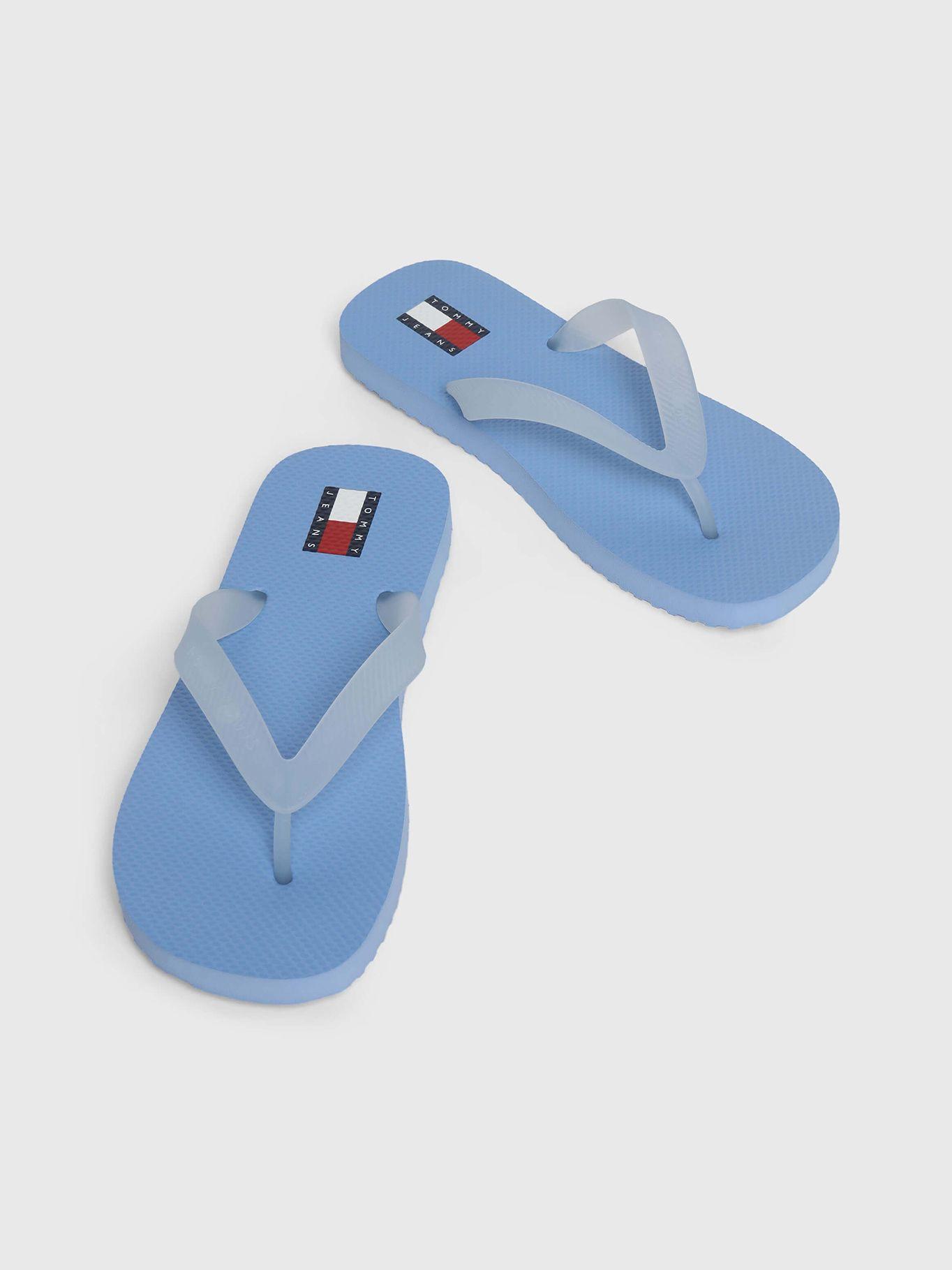 Sandalias Con Suela Dentada Y Logo Celeste Tommy Jeans-4