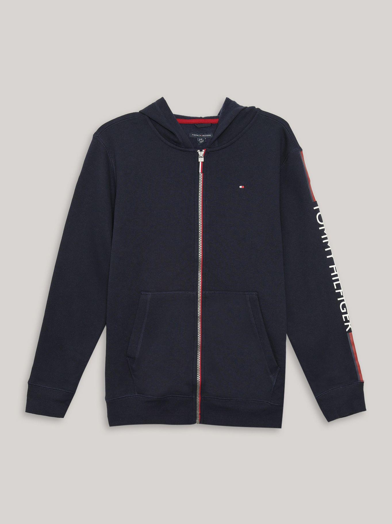 Polerón Hoodie De Niño Con Cierre Azul Tommy Hilfiger-0