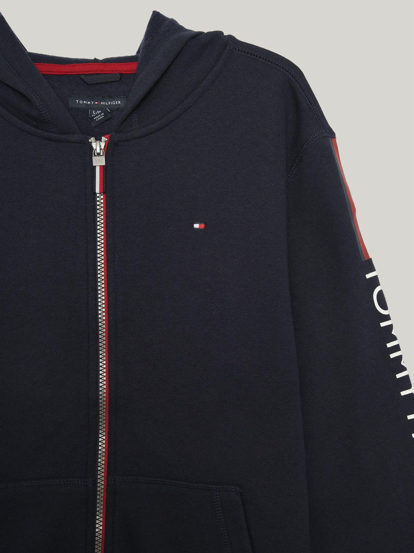 Polerón Hoodie De Niño Con Cierre Azul Tommy Hilfiger-2