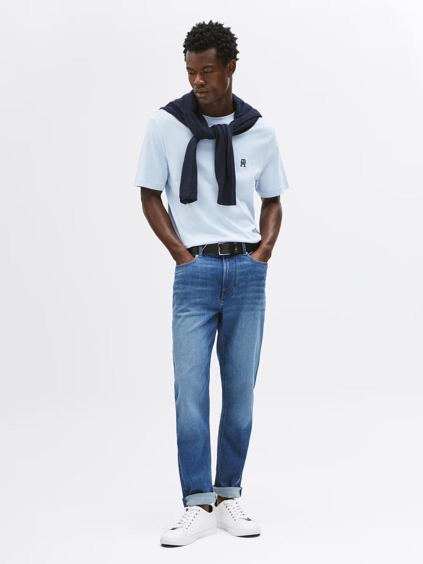 Polera de Logo Monogram Celeste Tommy Hilfiger-1