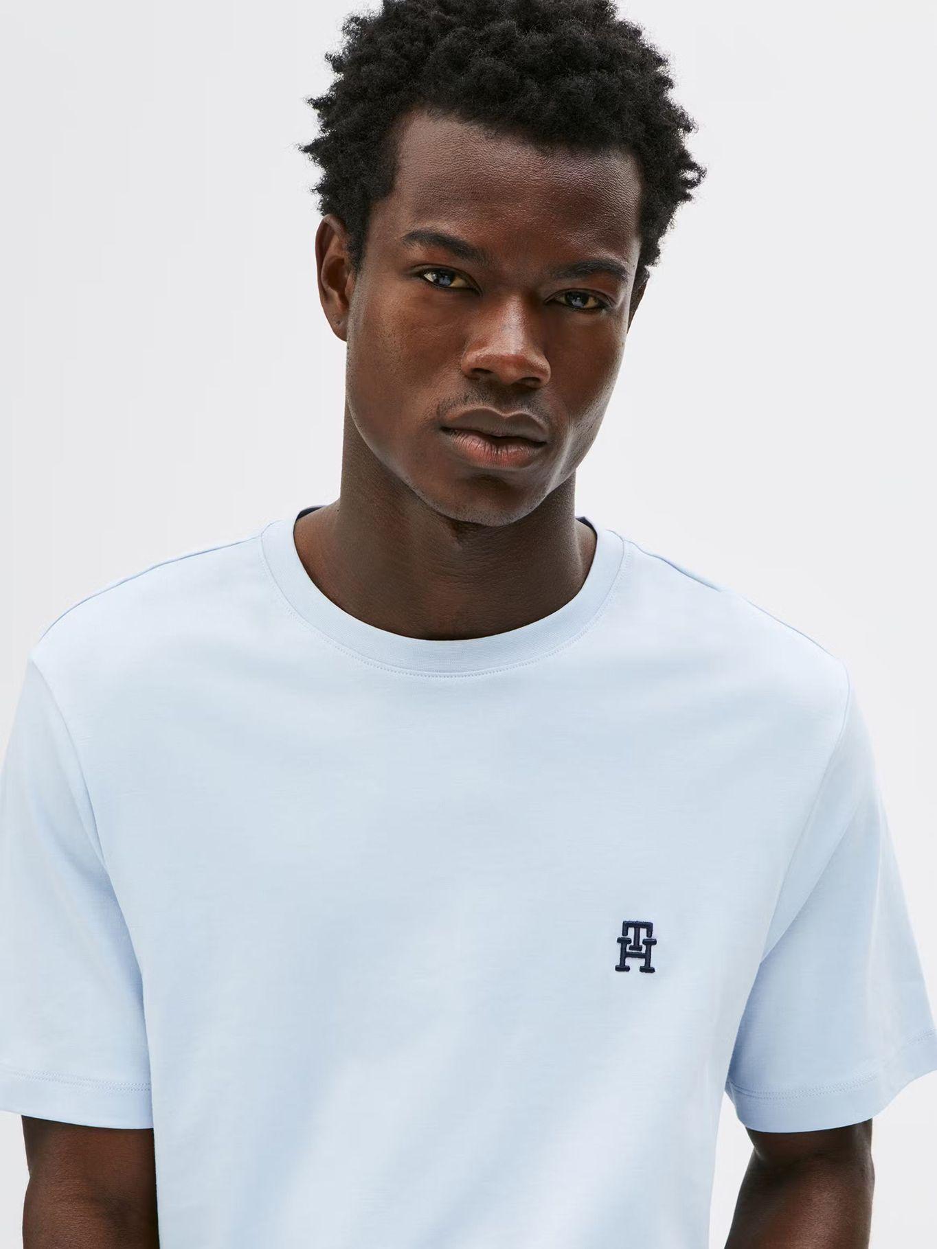 Polera de Logo Monogram Celeste Tommy Hilfiger-4