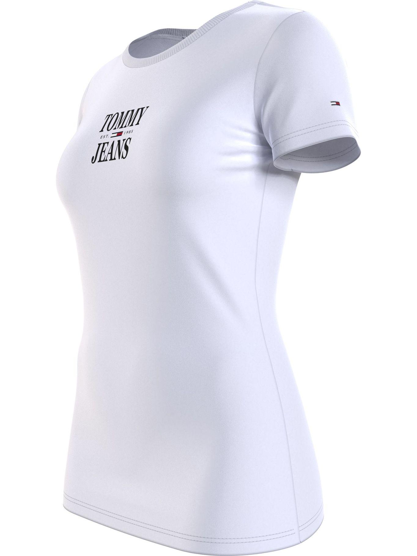 Polera Essential Skinny Con Logo Blanco Tommy Hilfiger-2