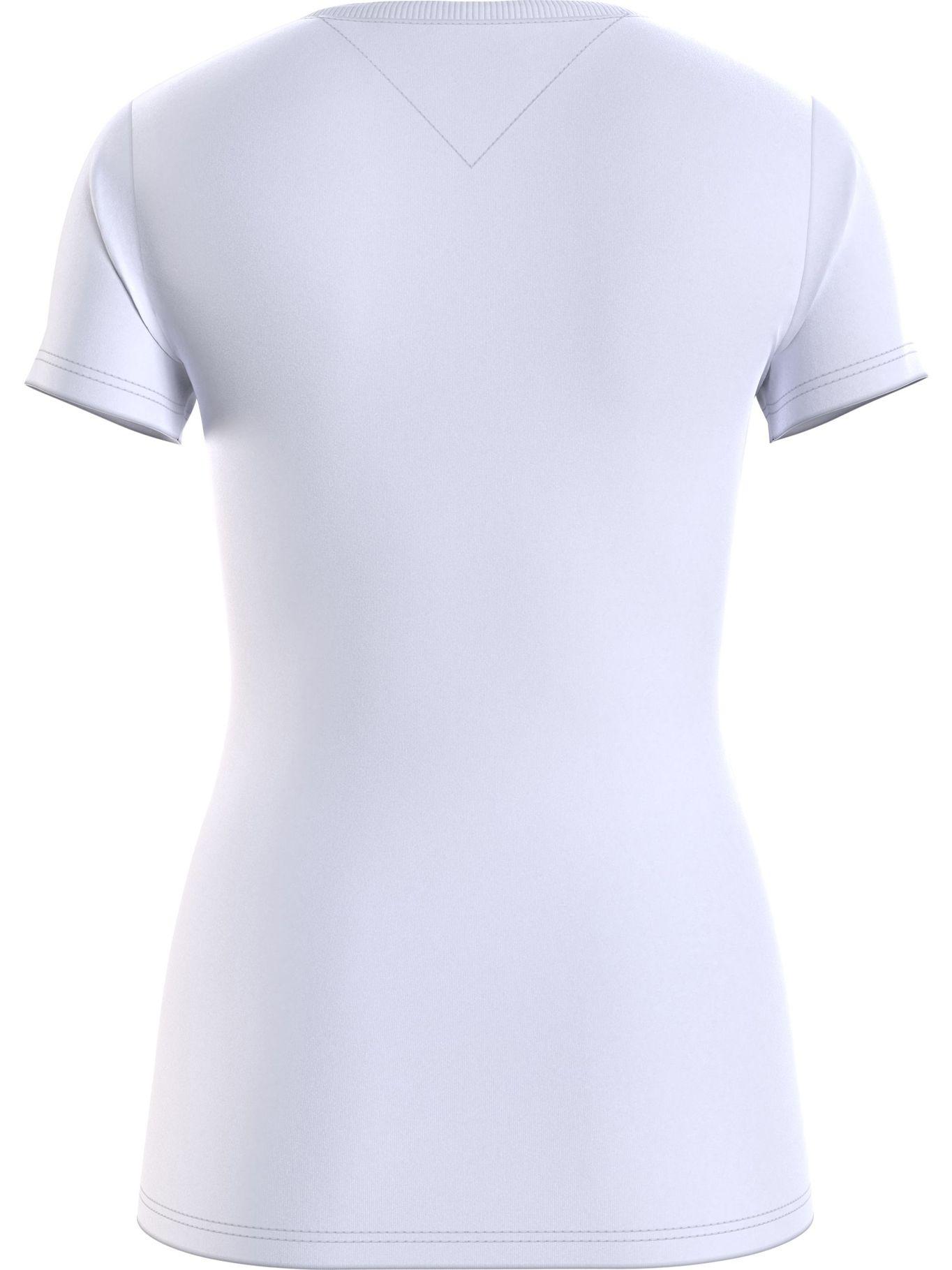 Polera Essential Skinny Con Logo Blanco Tommy Hilfiger-1
