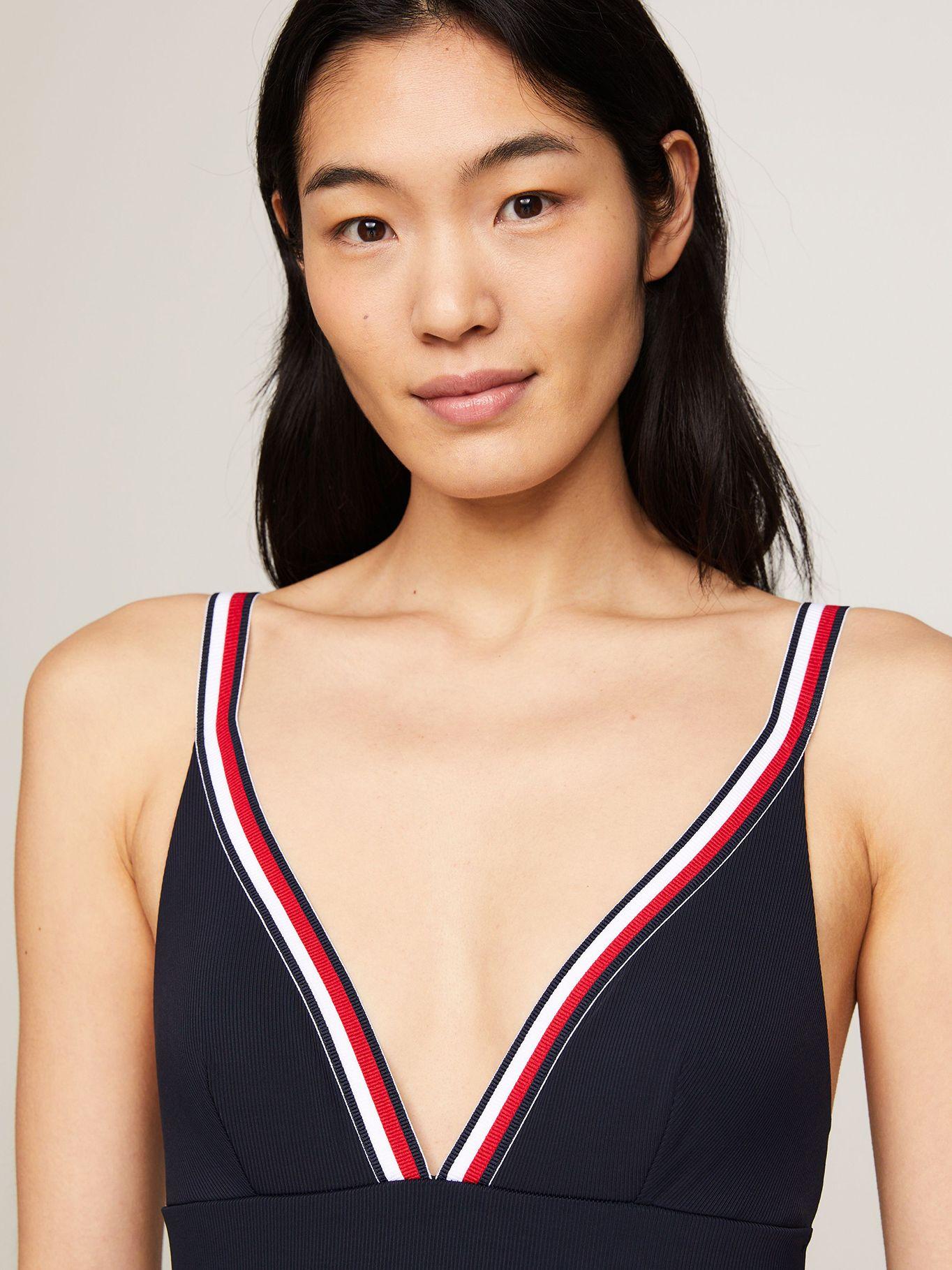 Traje De Baño Global Stripe Azul Tommy Hilfiger-3