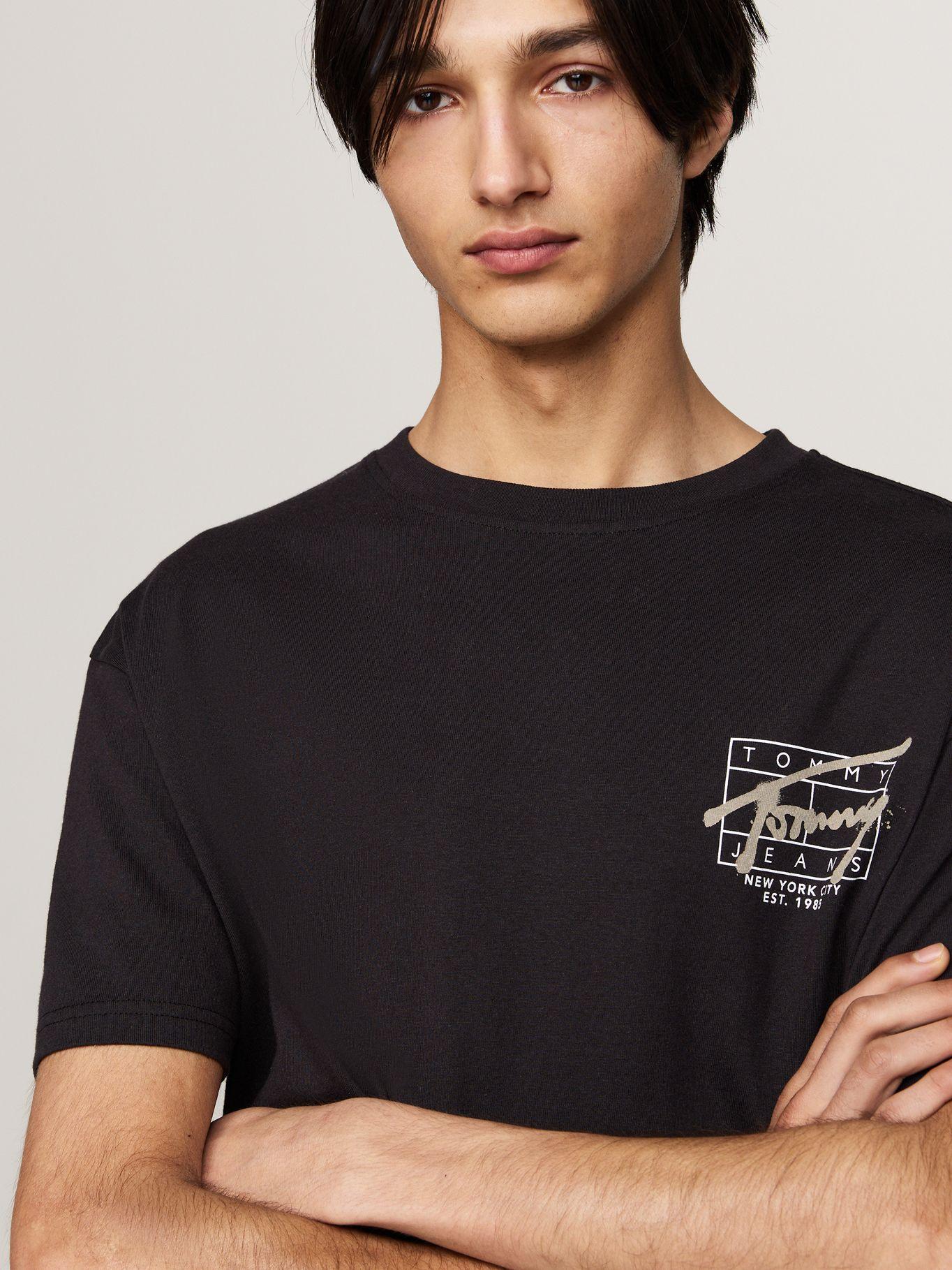 Polera Estilo Grafiti Regular Fit Negro Tommy Hilfiger-3
