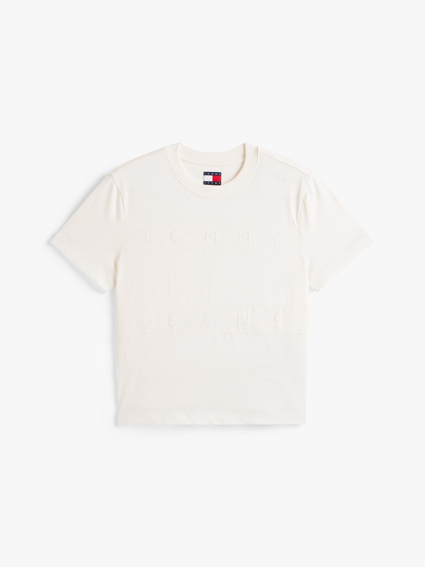 Polera y Logo Tonal Regular Fit Tommy Jeans Blanco-4