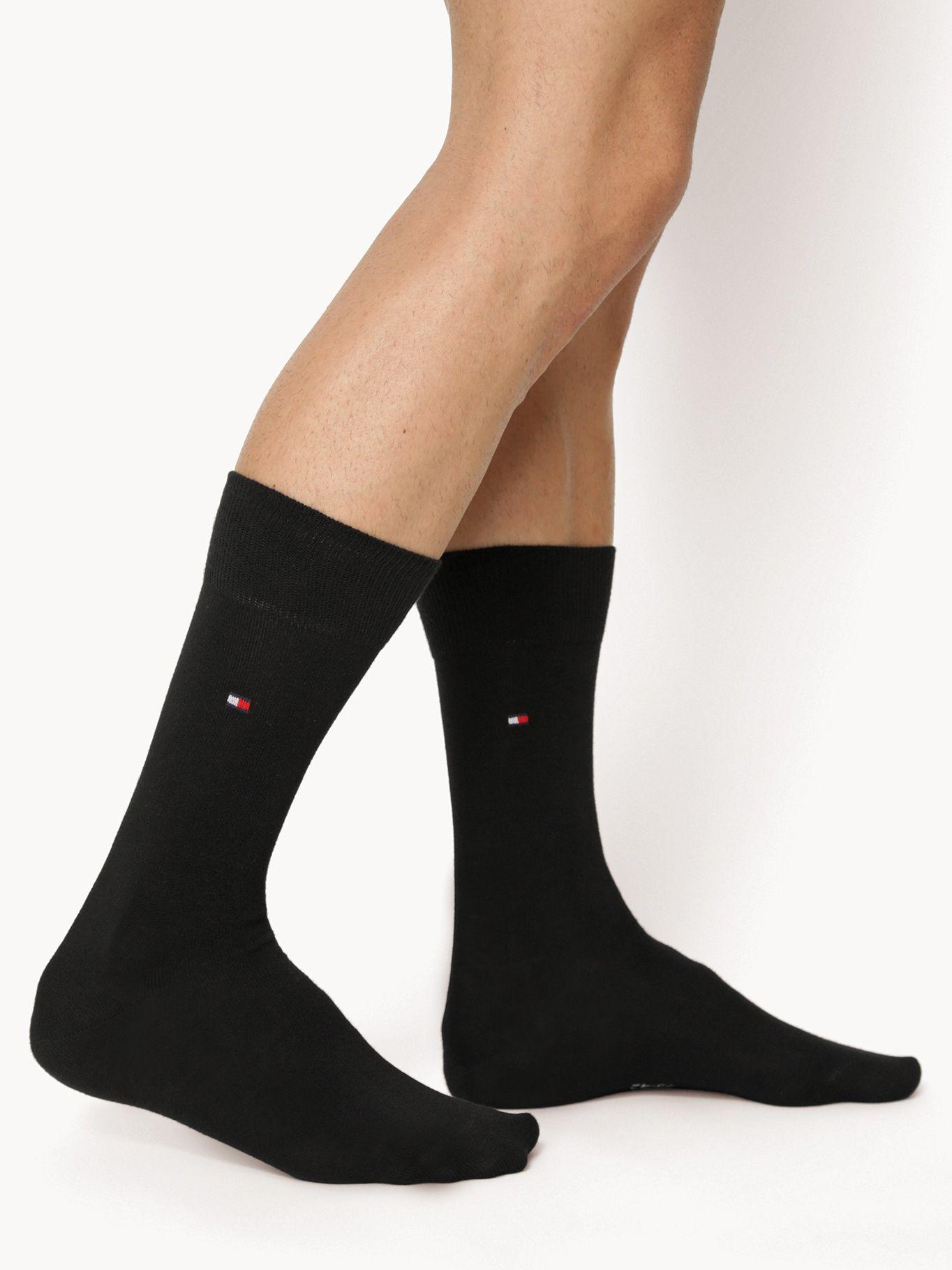 Pack De 4 Calcetines Solid Negro Tommy Hilfiger-1
