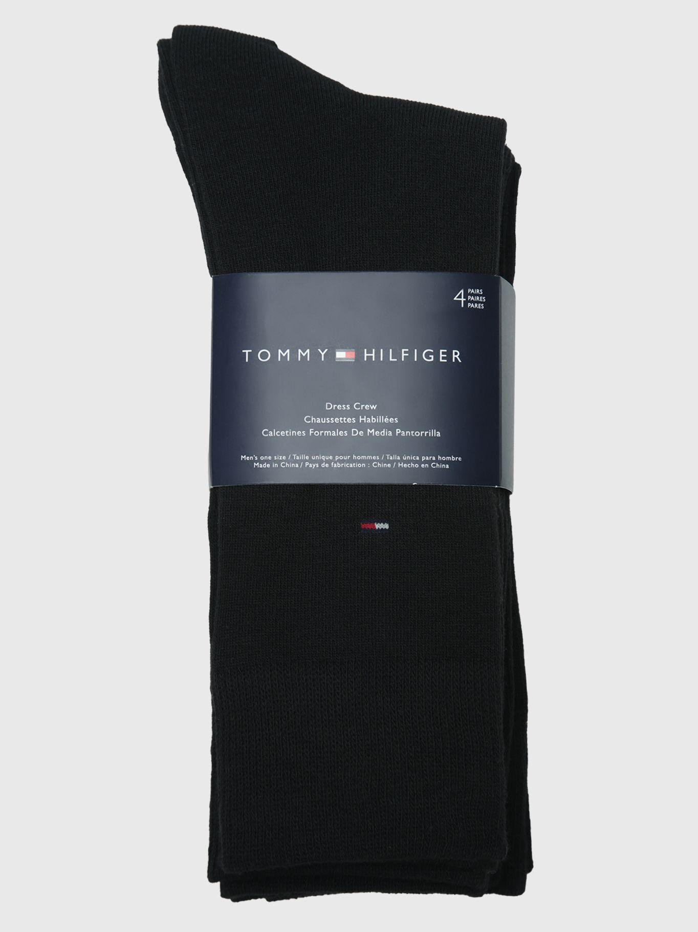 Pack De 4 Calcetines Solid Negro Tommy Hilfiger-2