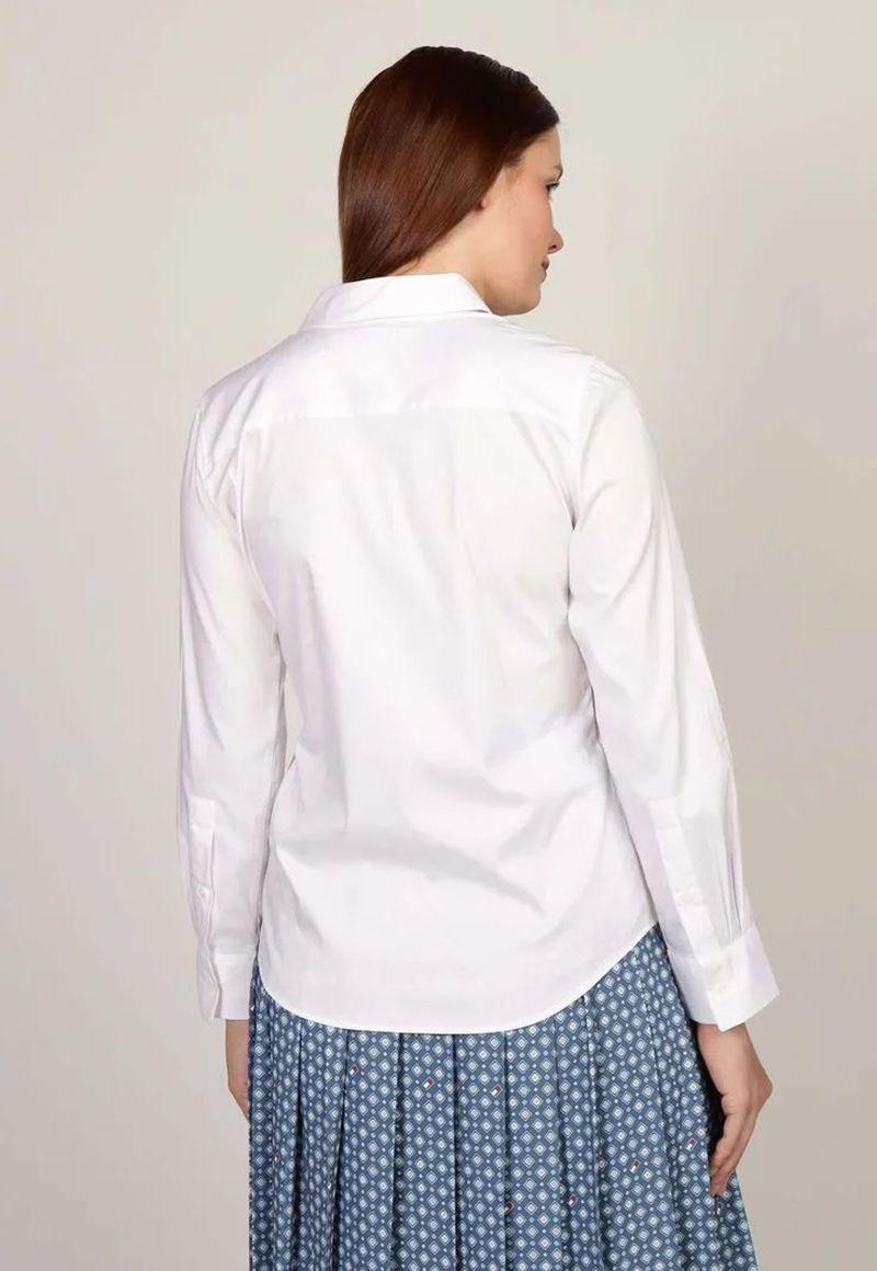 Camisa De Popelín Regular Fit Blanco Tommy Hilfiger-2