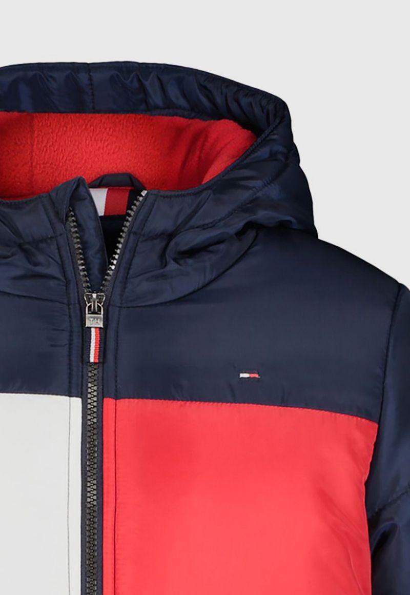 Parka Puffer Color Block Azul Tommy Hilfiger-2