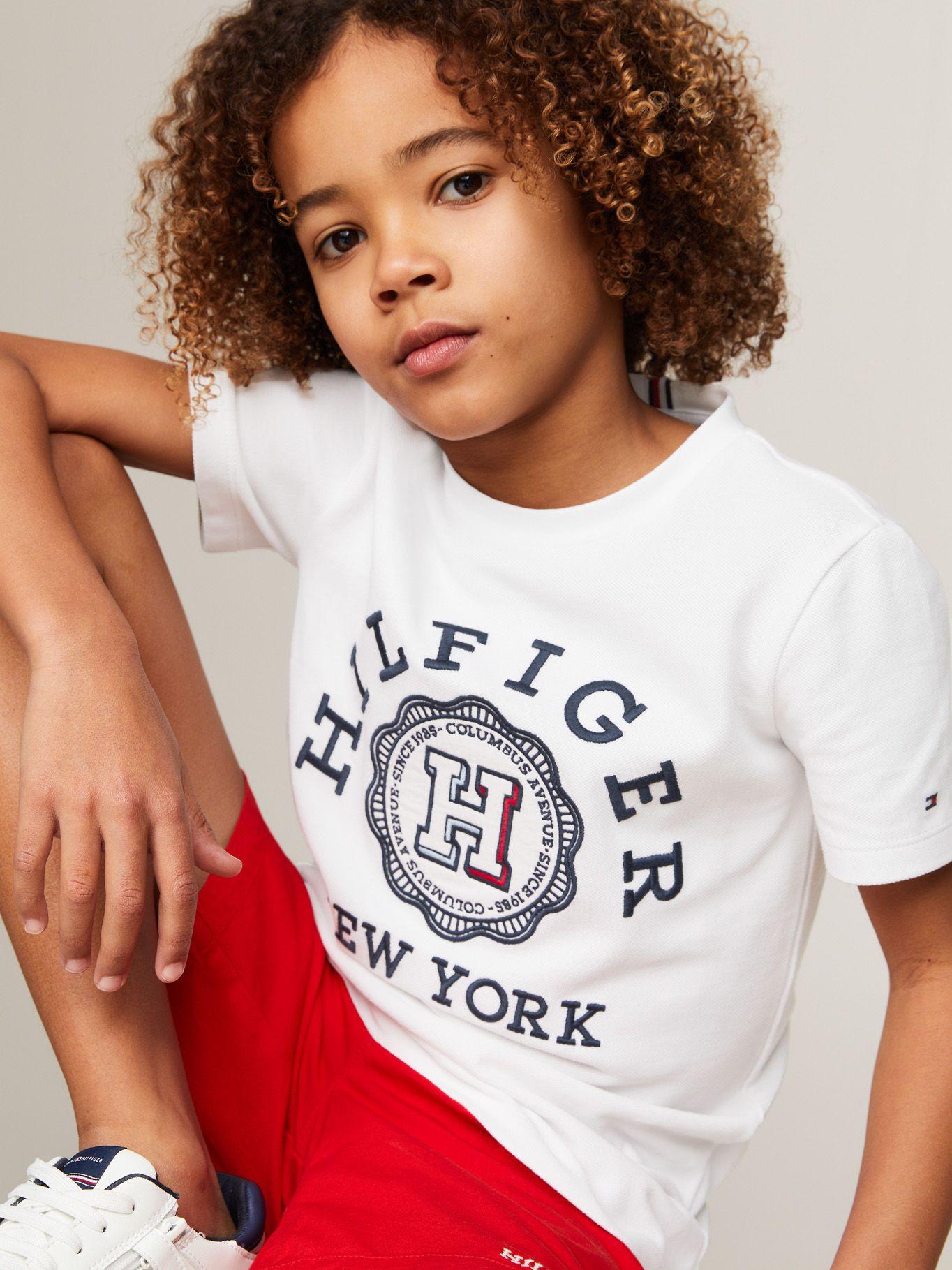 Polera Con Escudo Archive Blanco Tommy Hilfiger-3