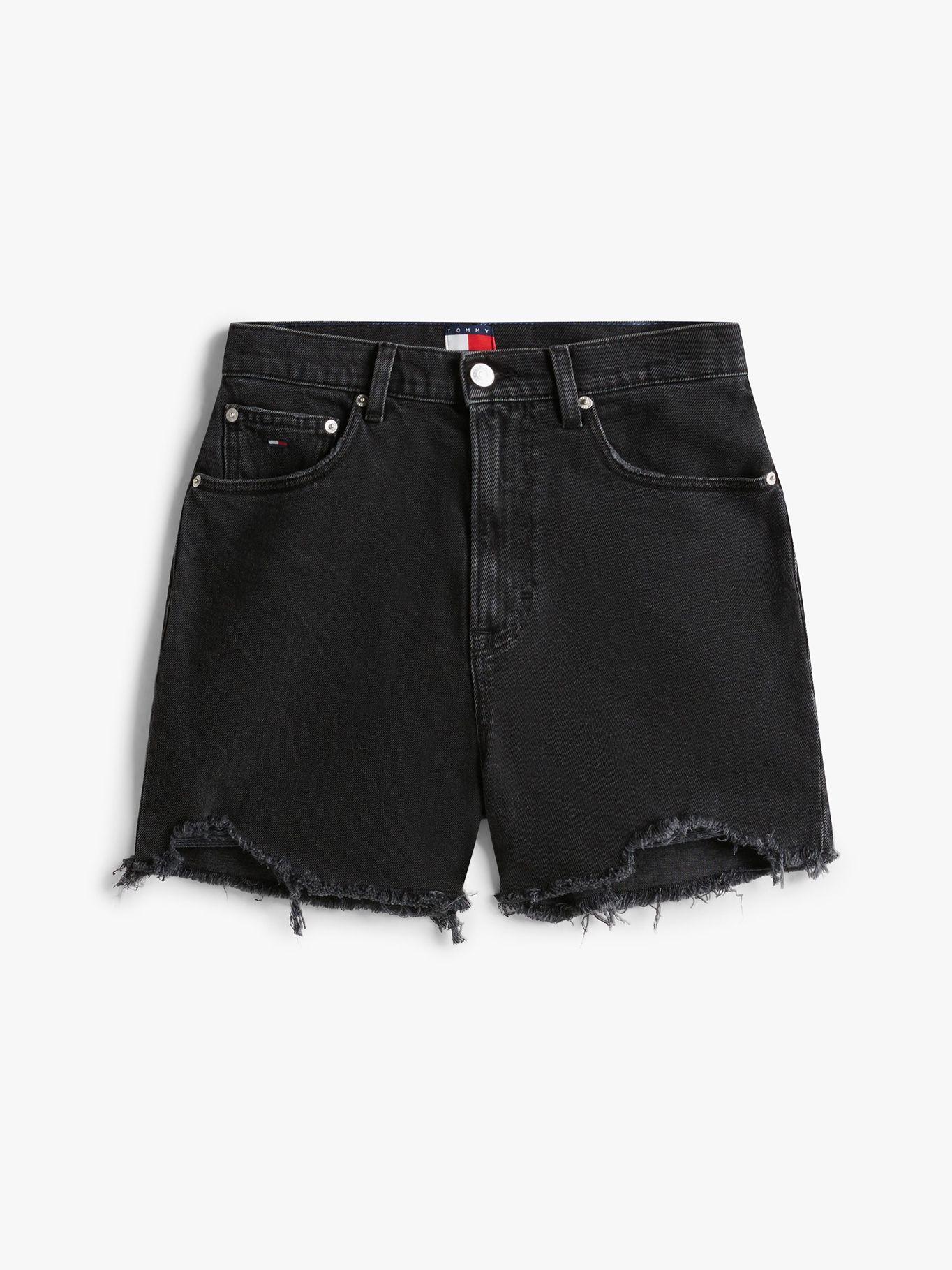 Short Mom Fit Desgastados Negro Tommy Jeans-4