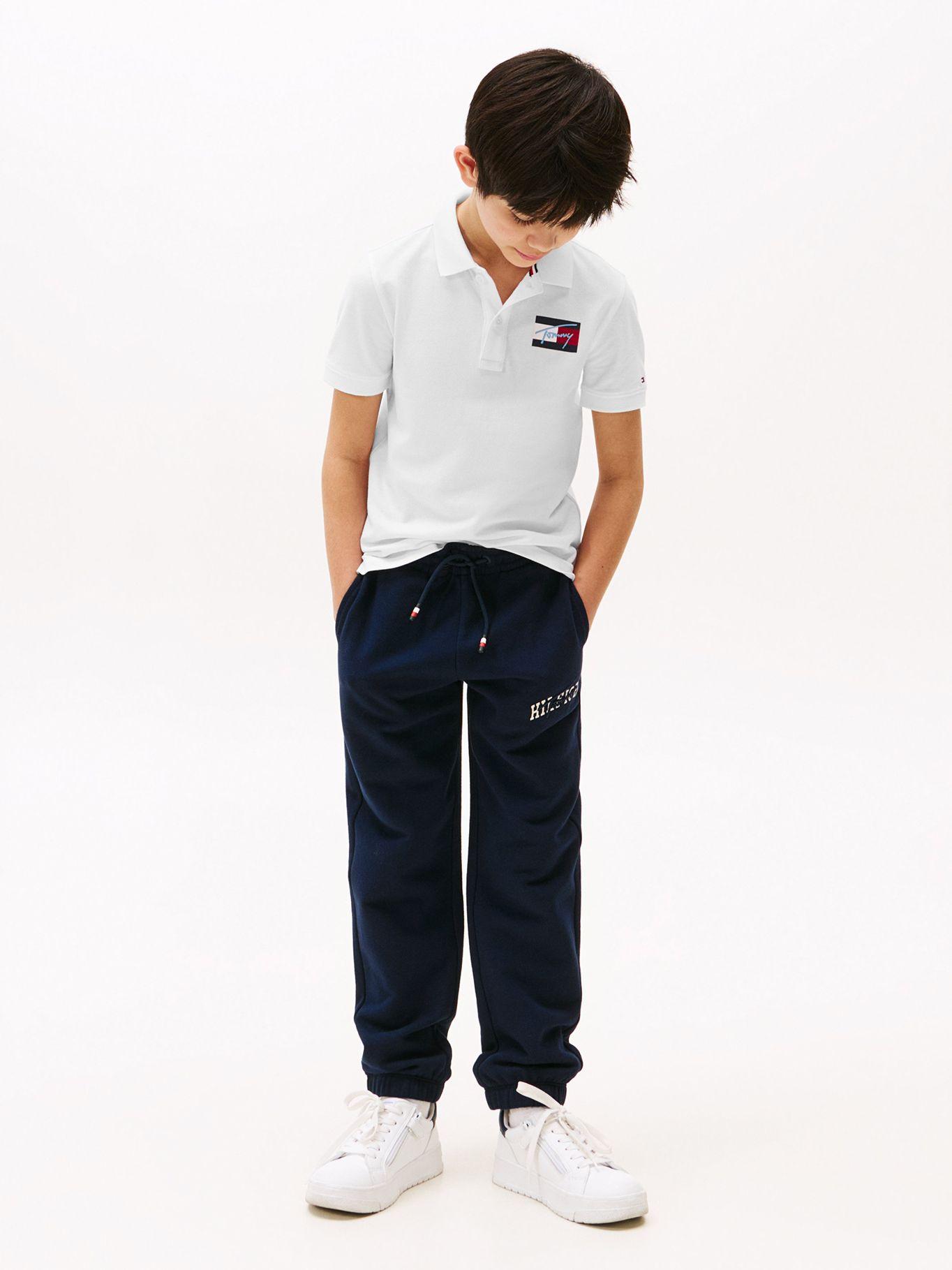 Polo Con Logo Distintivo Blanco Tommy Hilfiger-1