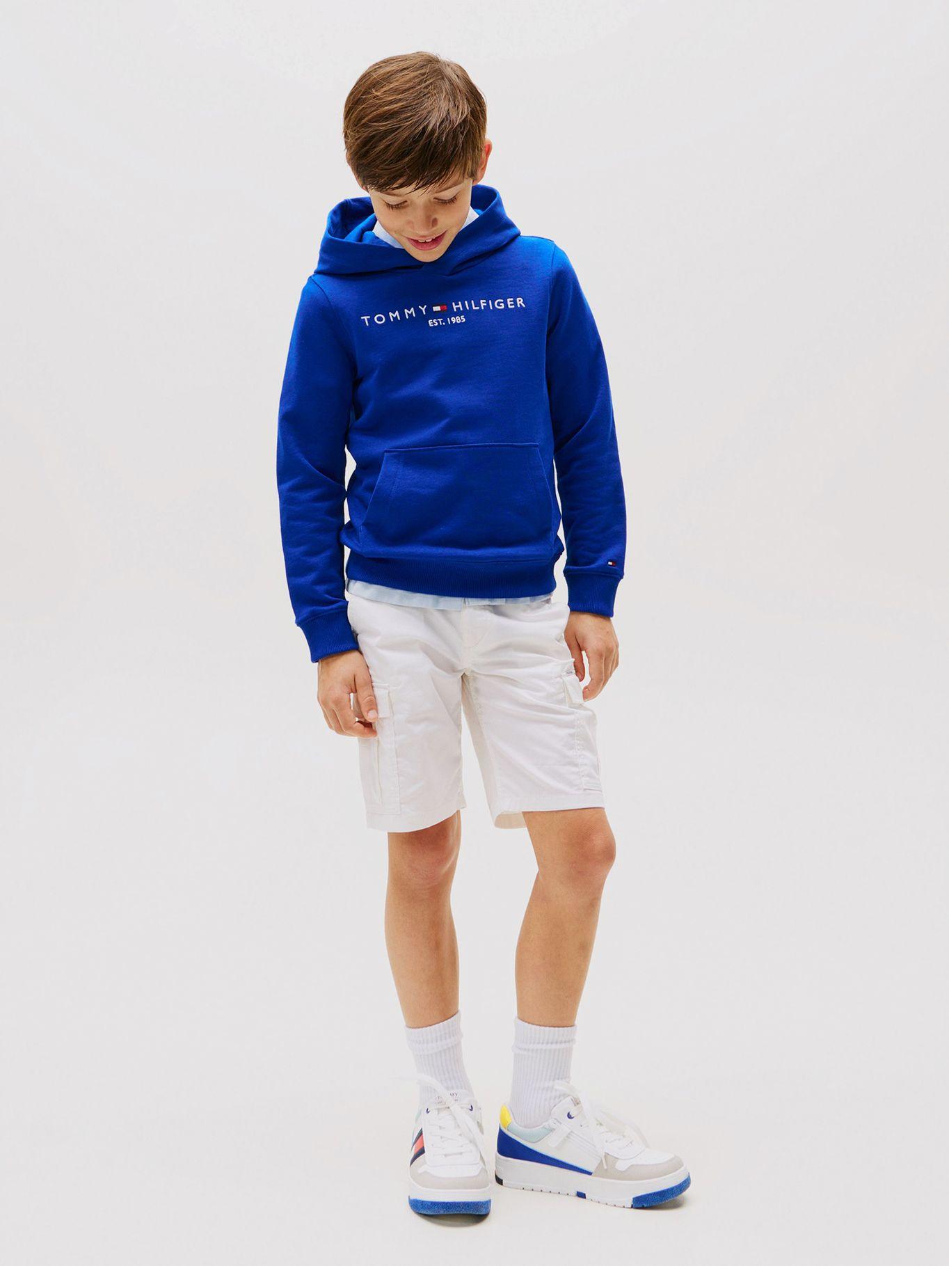 Polerón Logo Bordado Essential Azul Tommy Hilfiger-1