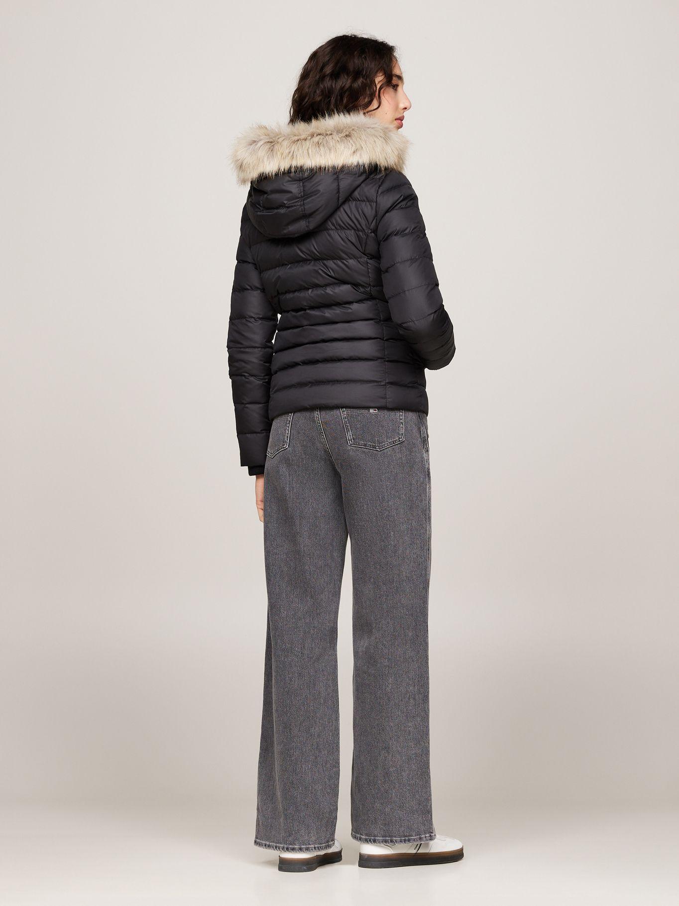 Parka Hooded Basic Acolchada Negro Tommy Jeans-2