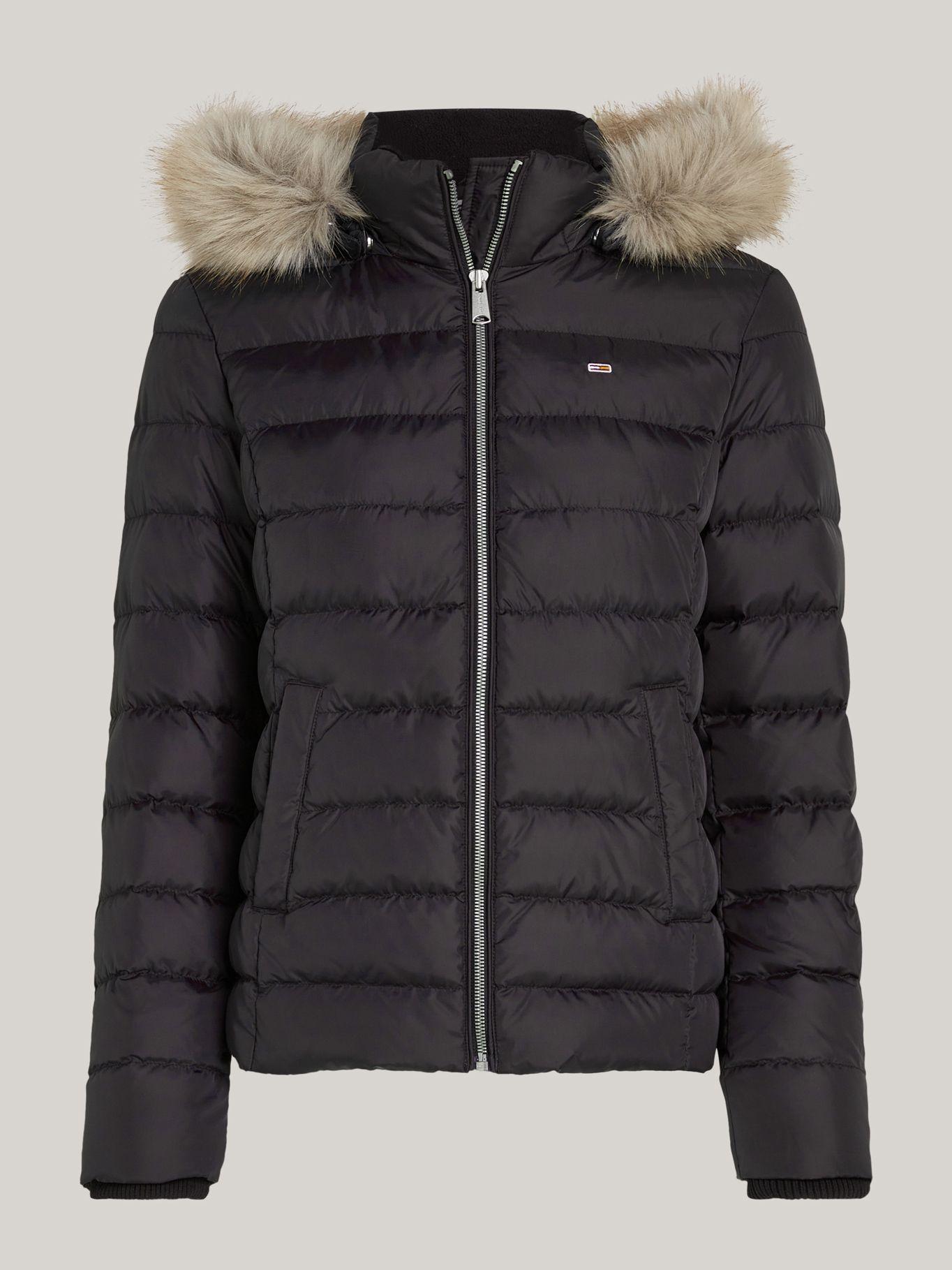 Parka Hooded Basic Acolchada Negro Tommy Jeans-4