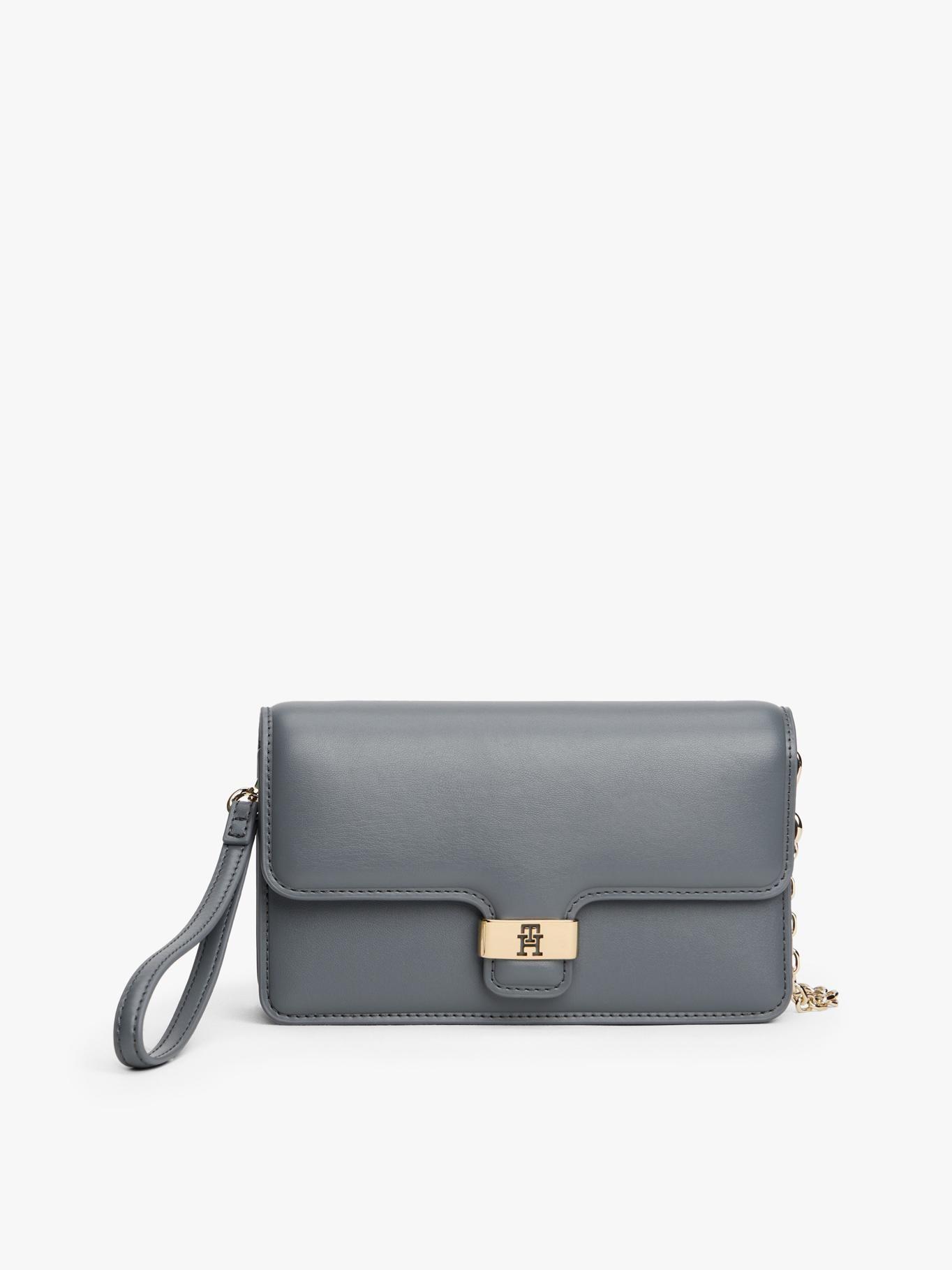 Cartera Heritage Con Monograma Th Tommy Hilfiger Gris-0