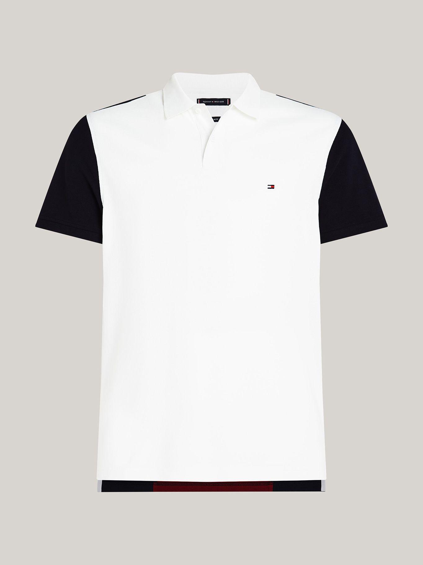 Polo Color Block Regular Fit Blanco Tommy Hilfiger-4